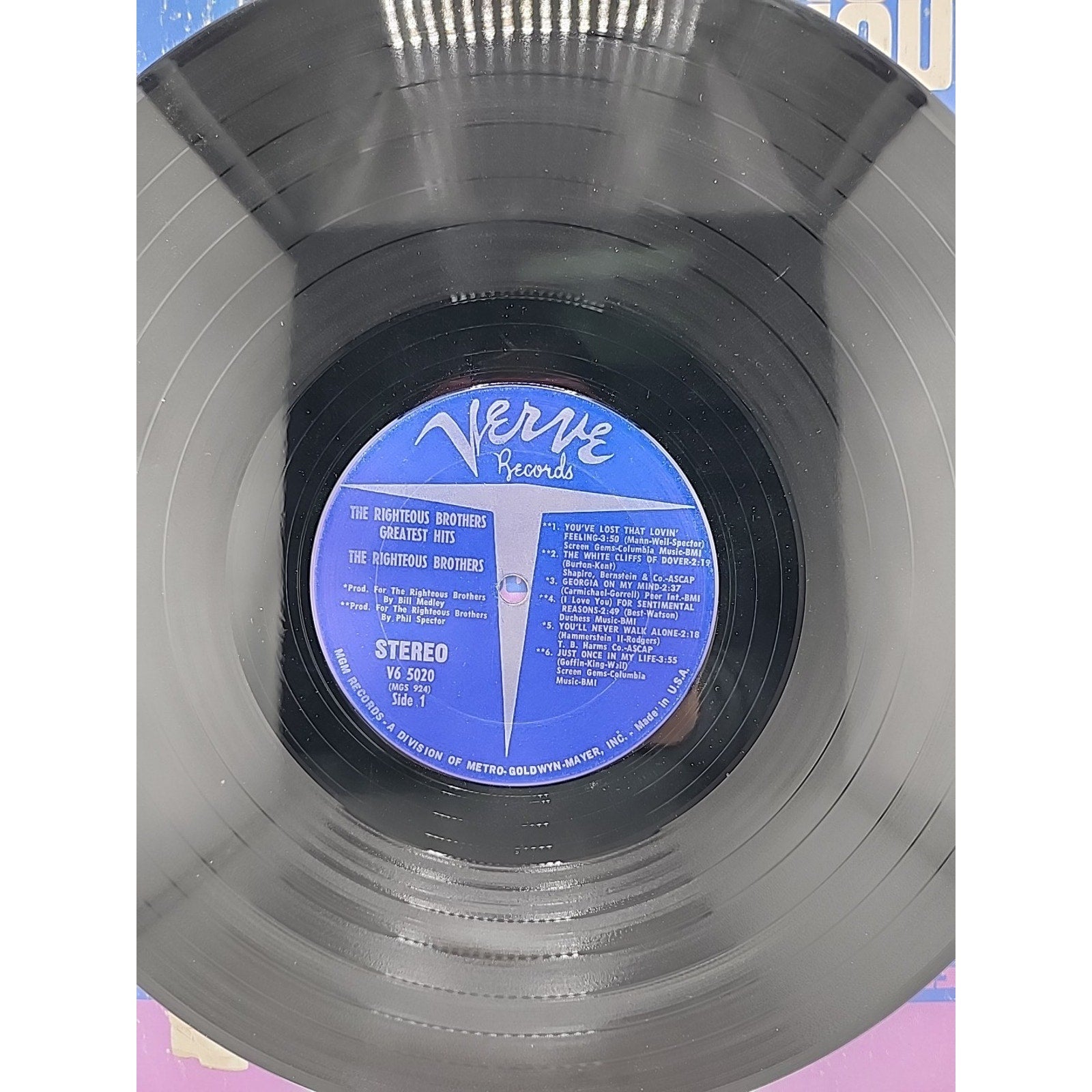 "The Righteous Brothers Greatest Hits" - 33RPM Vinyl - Verve VS 5020 - 1967