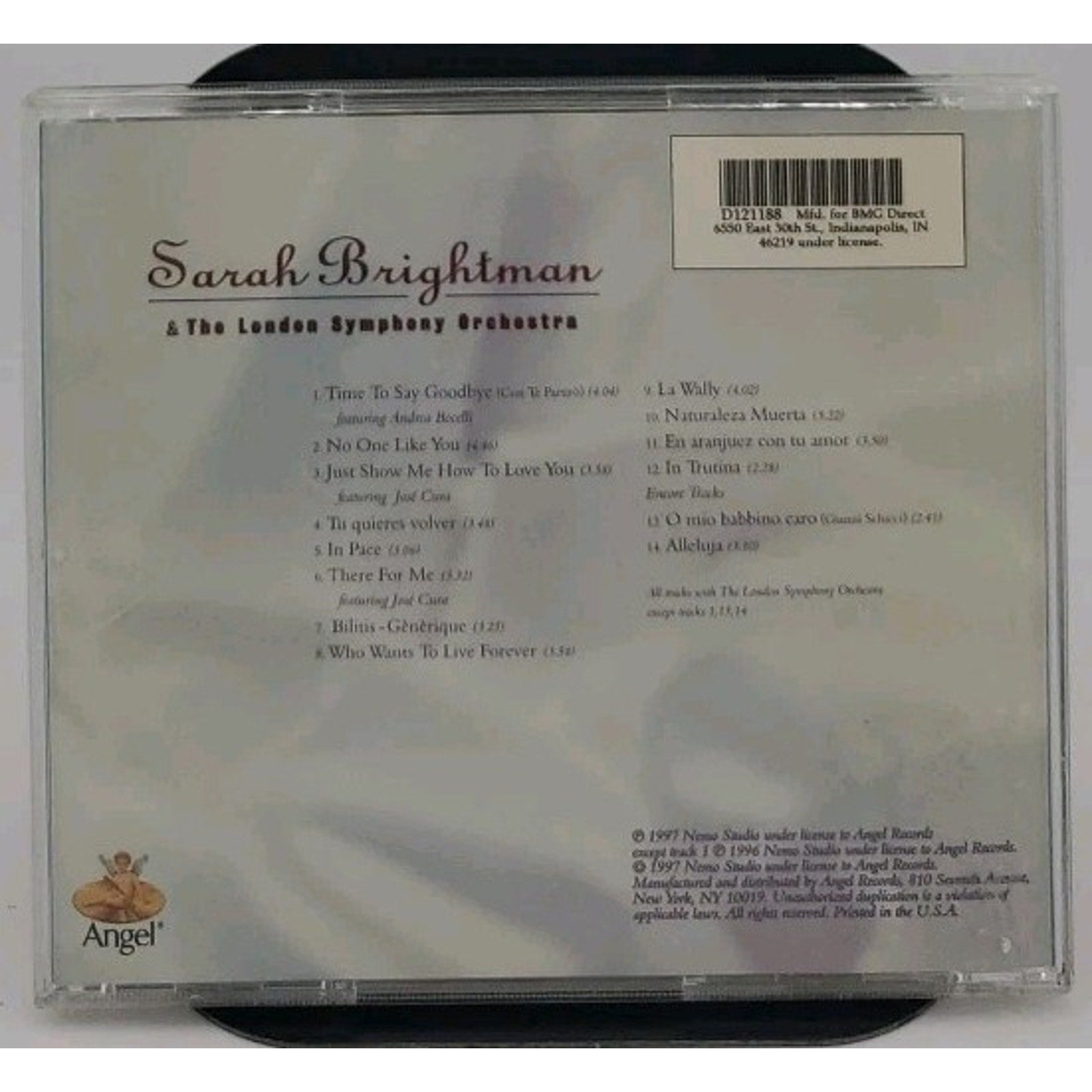 Time to Say Goodbye by Sarah Brightman (CD, 1997)