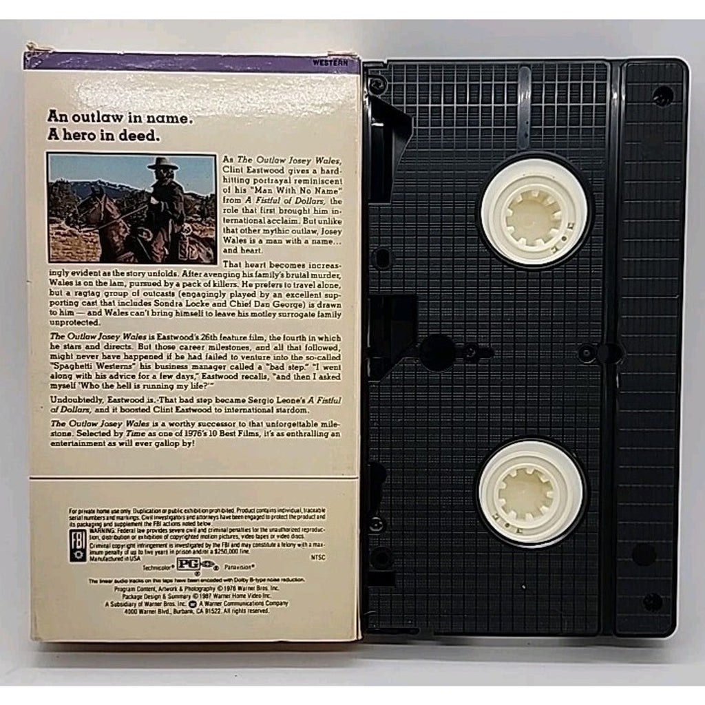 Outlaw Josey Wales (VHS, 1976)