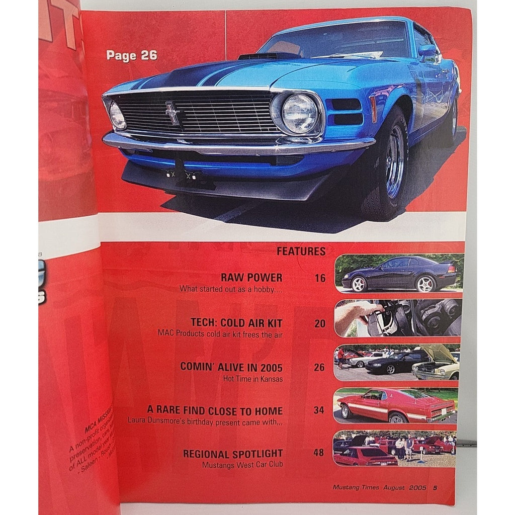 Mustang Times August 2005 Volume 29 #8