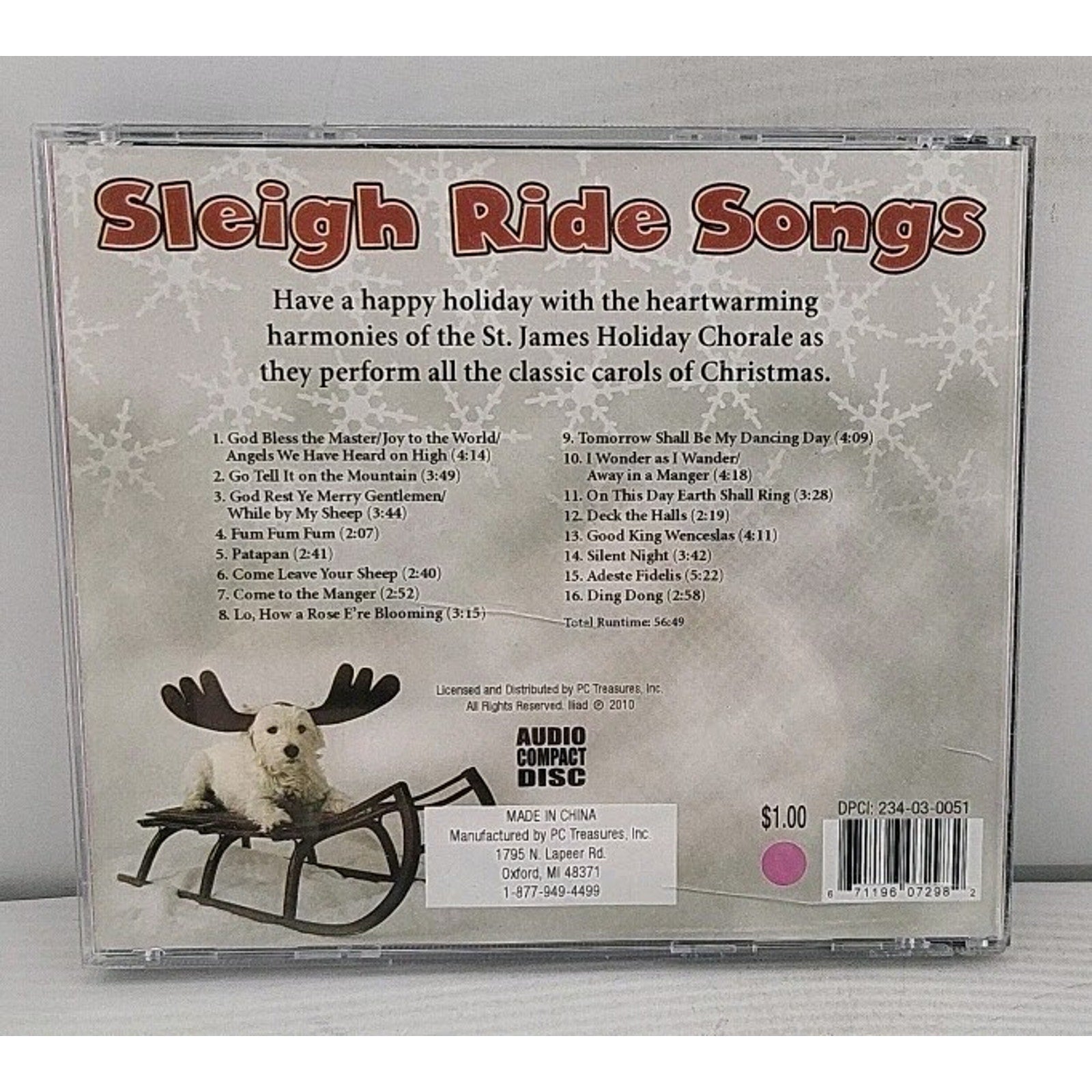 St. James Holiday Chorale – Sleigh Ride Songs CD