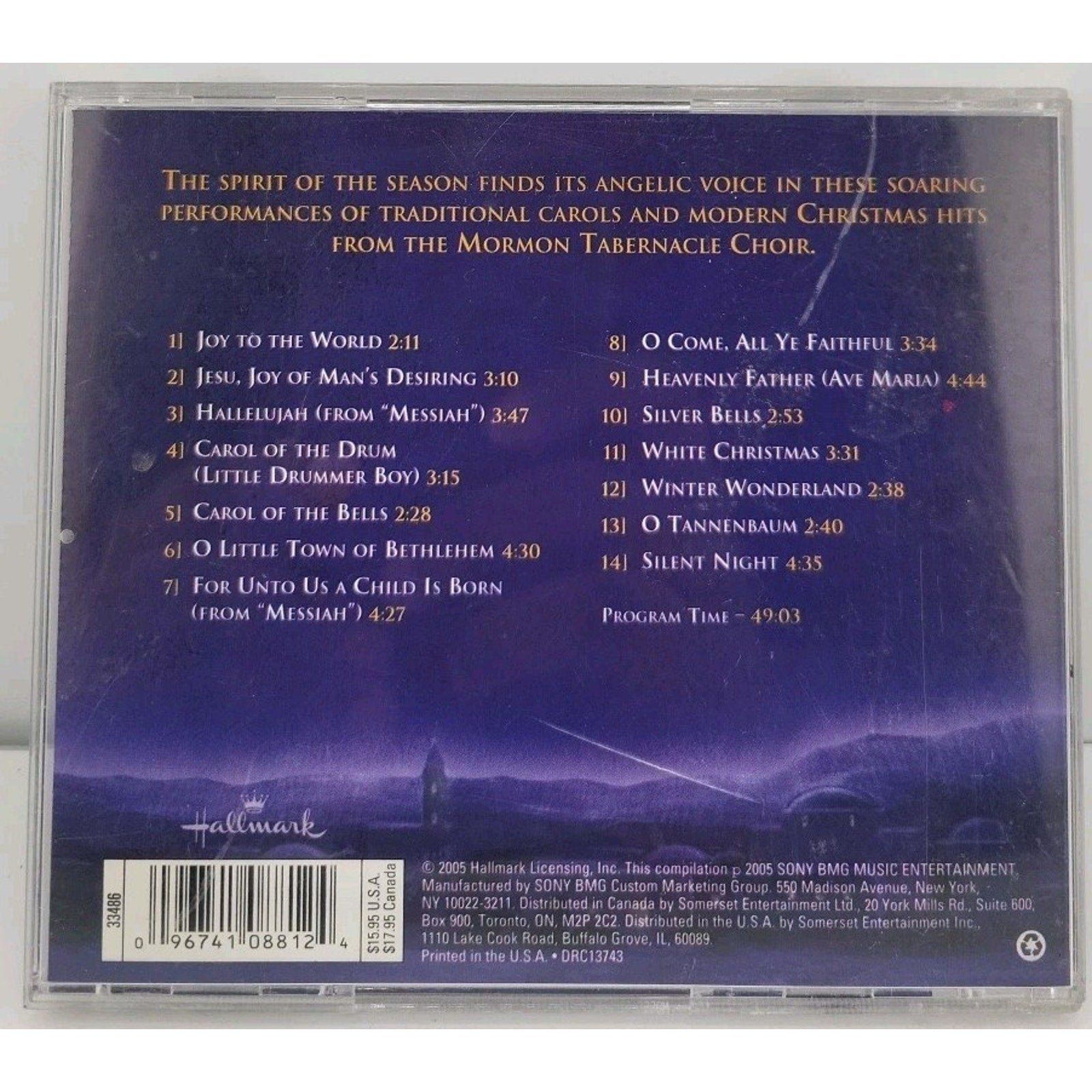 Mormon Tabernacle Choir, Joy To The World, Christmas, CD