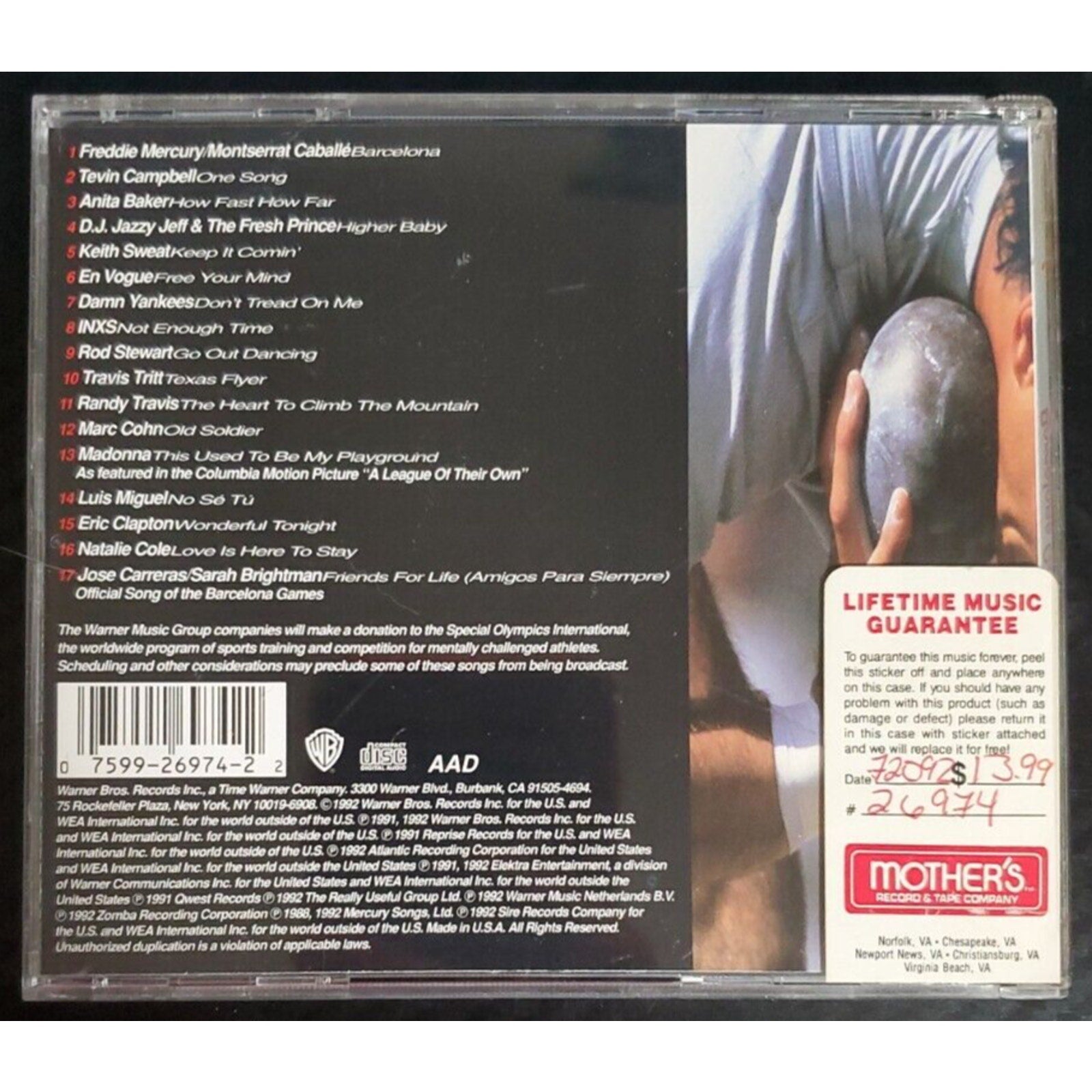 Barcelona Gold by Various Artists (CD, Jul-1992, Warner Bros.)