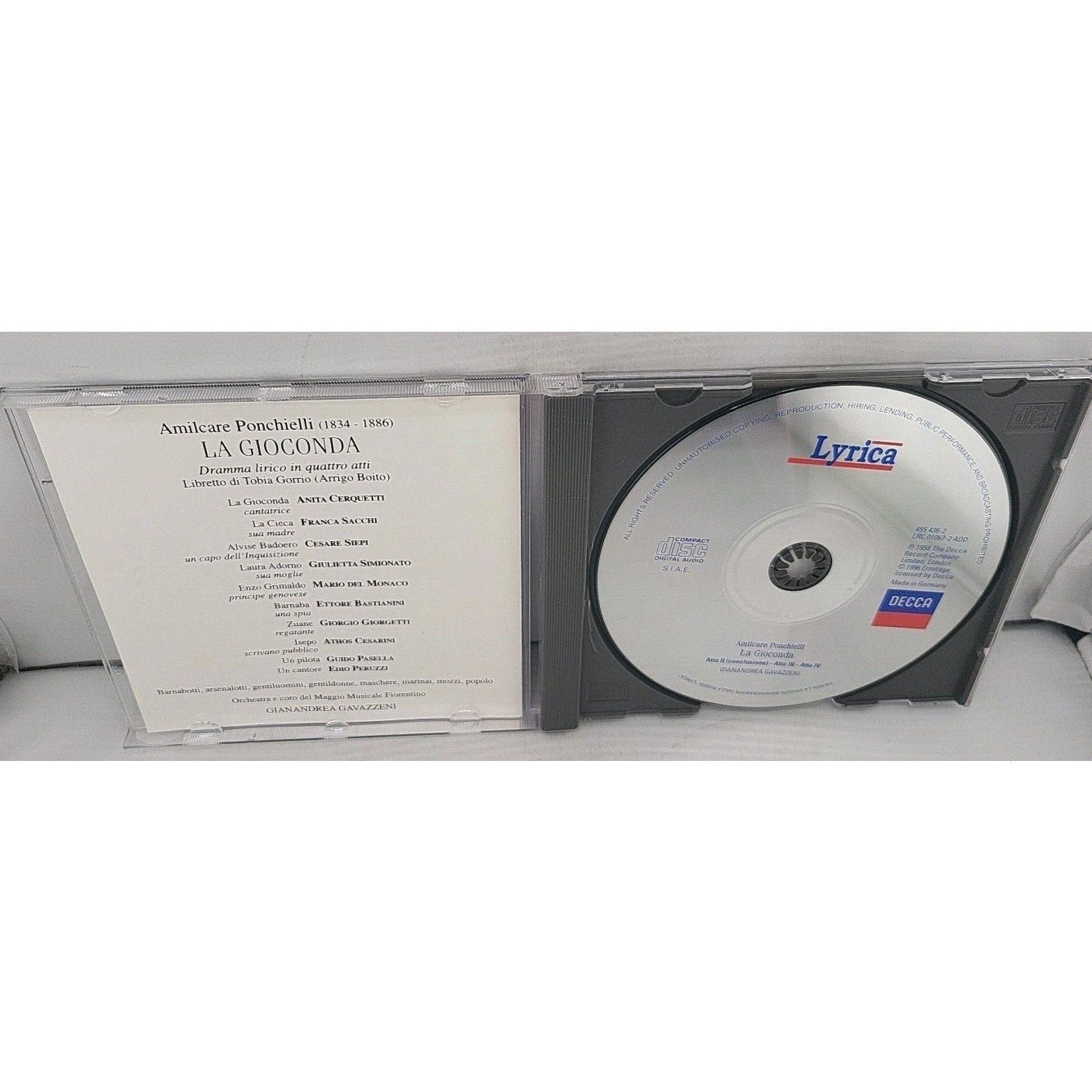 Gavazzeni:Orch Del Ma - Ponchielli: La Giocon... - Gavazzeni:Orch Del Ma CD