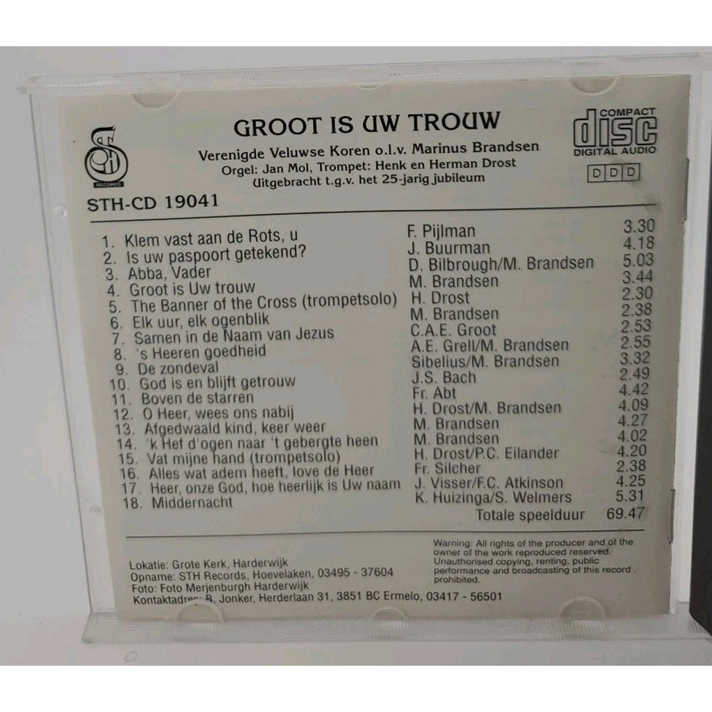 Groot Is Uw Trouw (CD)