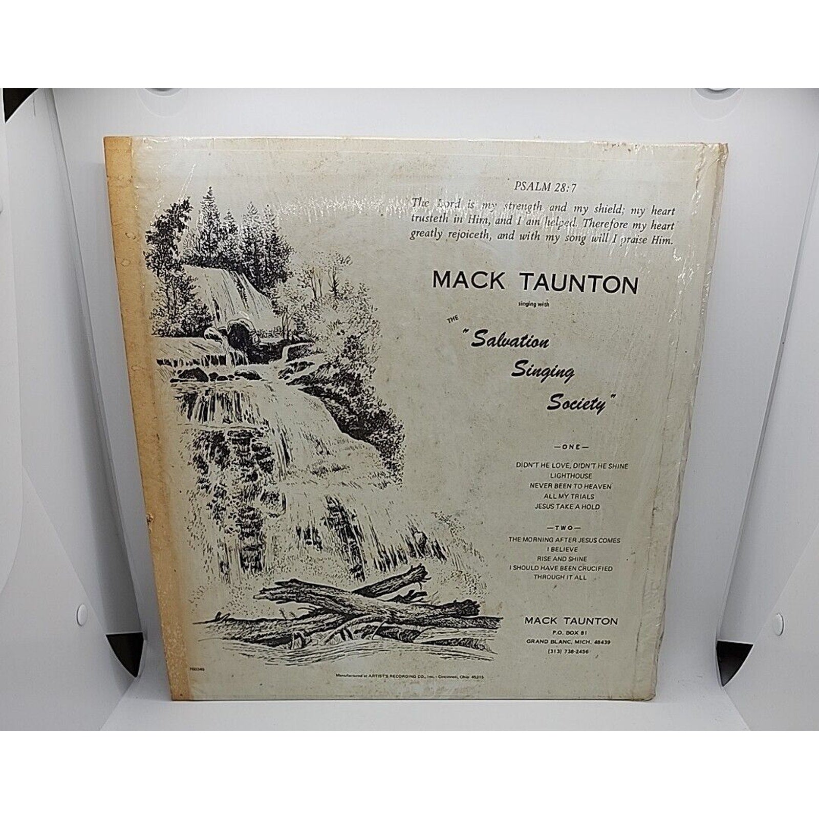 Mack Taunton Singing With The Salvation Singing Society (Record)