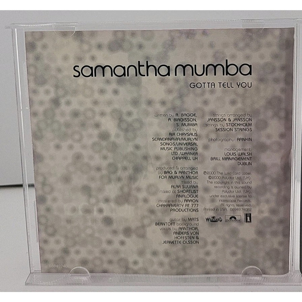 Gotta Tell You [Single] by Samantha Mumba (CD, Aug-2000, Interscope (USA))