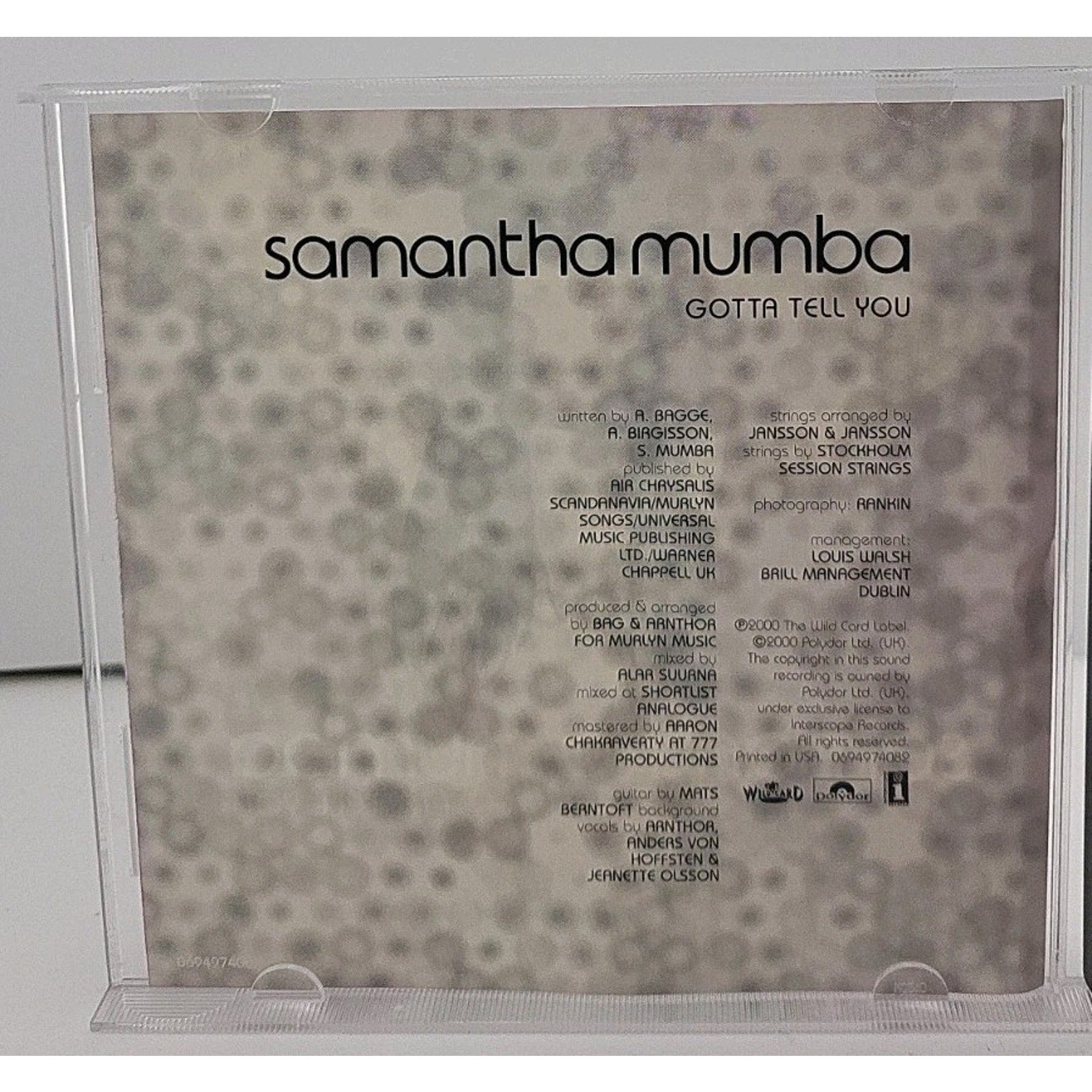 Gotta Tell You [Single] by Samantha Mumba (CD, Aug-2000, Interscope (USA))
