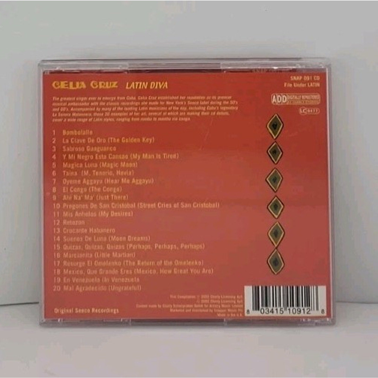 Latin Diva by Celia Cruz (CD, 2006)