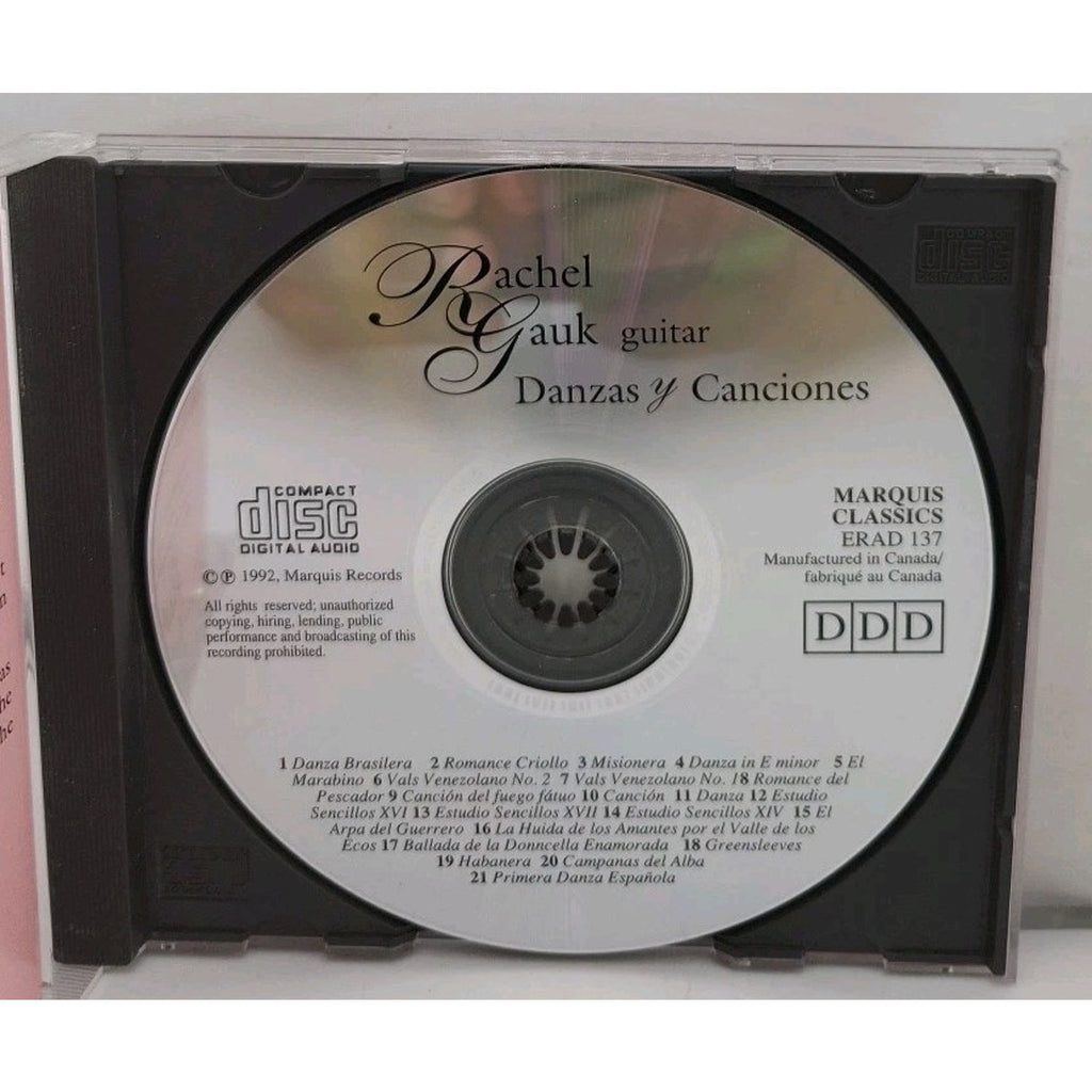 Danzas y Canciones by Rachel Gauk (Guitar) (CD, Sep-1993, Marzipan Music)