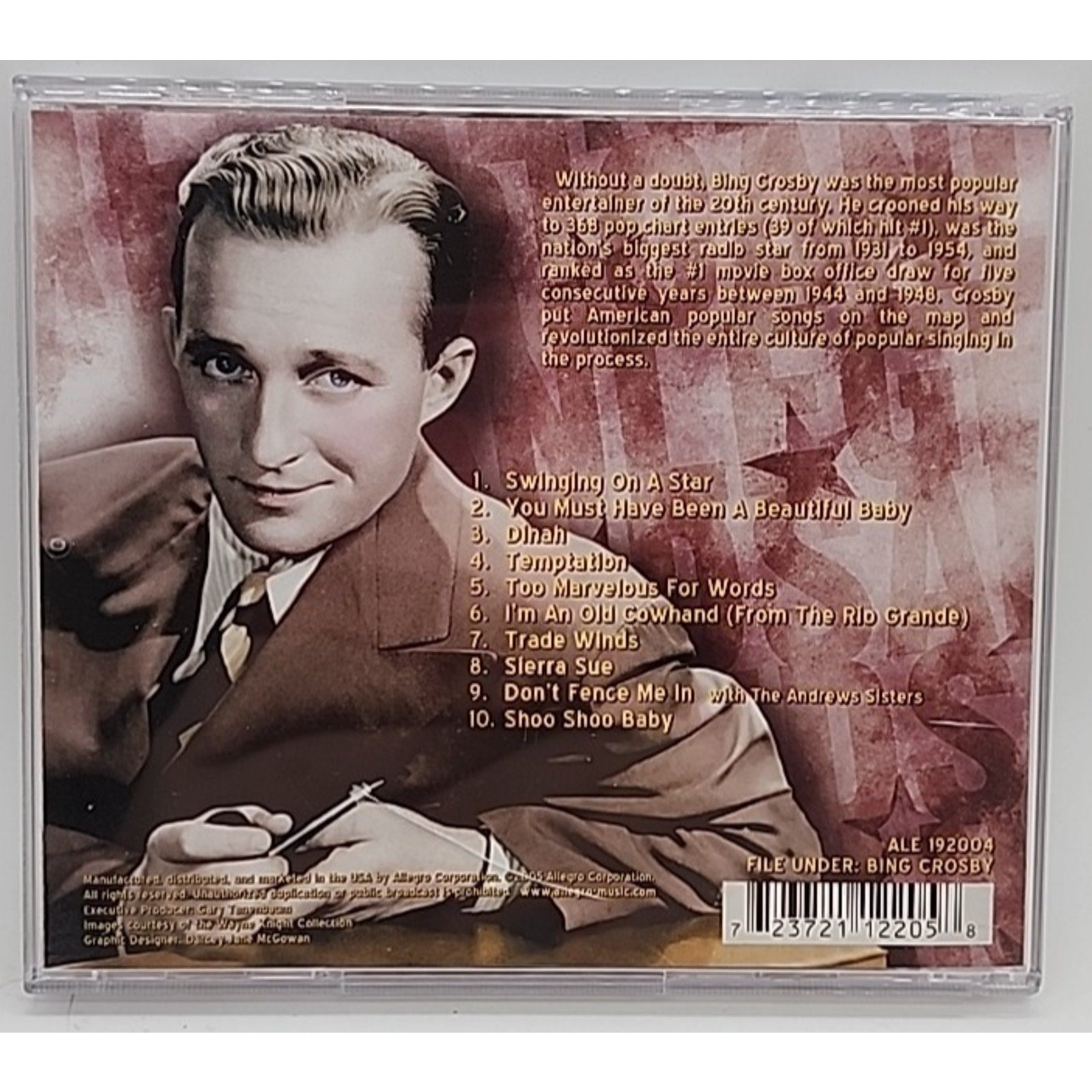 America's Favorite Entertainer by Bing Crosby (CD, 2005)