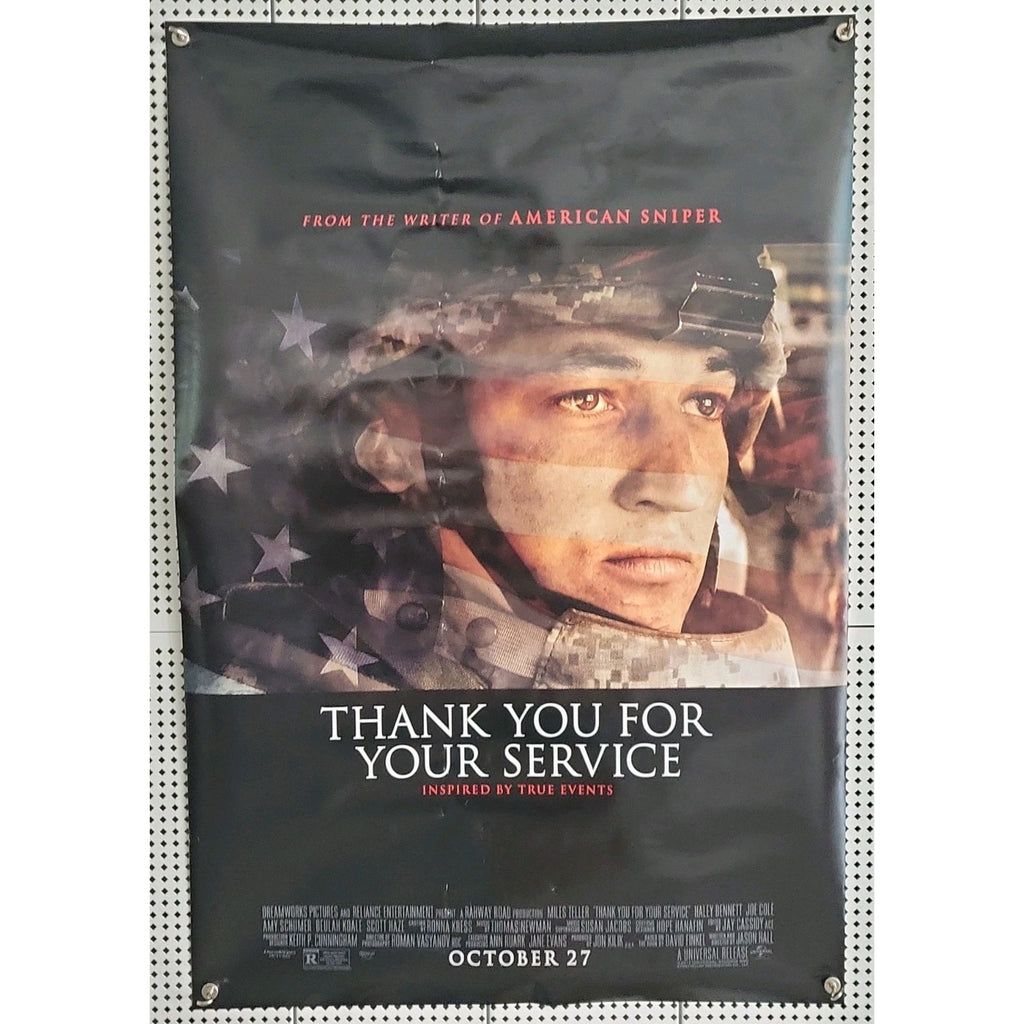 2017 Thank You For Your Service Double Sided Original Theatre Movie Poster 27x40