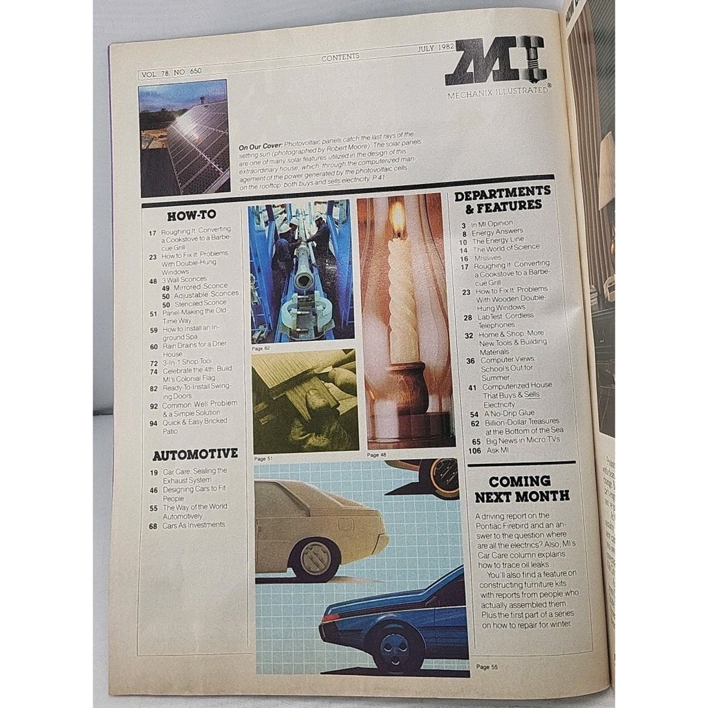 Mechanix Illustrated Magazine - July 1982 - Vol. 78 No. 650