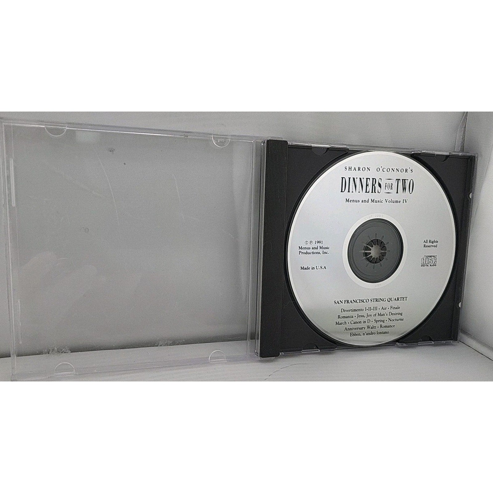 Sharon O'connor's Dinners For Two Menus And Music Vol. IV CD