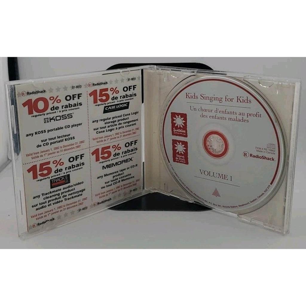 Kids Singing For Kids CD Radioshack Volume 1