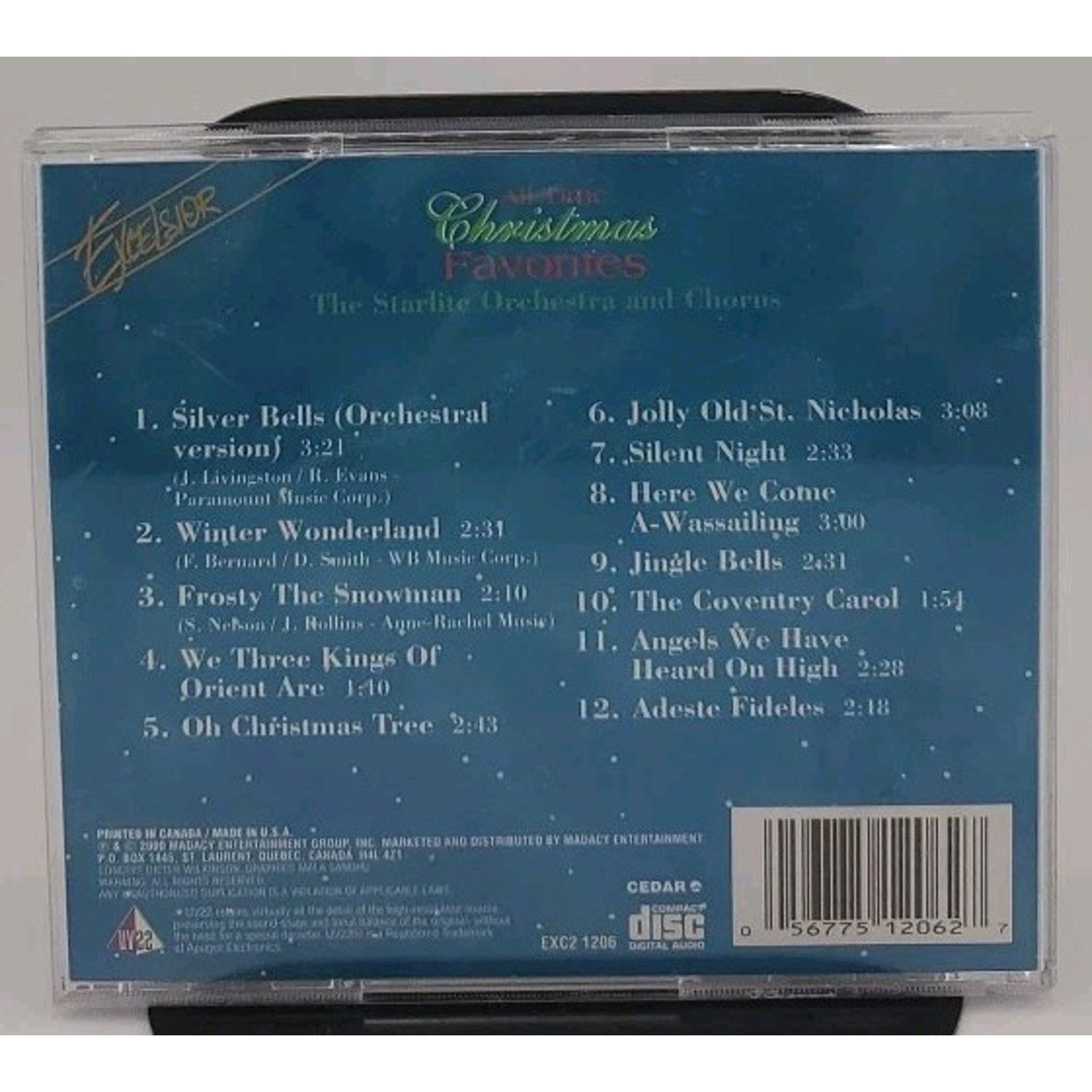 All Time Christmas Favorites CD - The Starlite Orchestra And Chorus