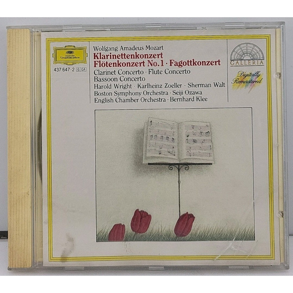Flute Con K.313 Clarinet Con K.622 by W.A. Mozart (CD, 2008)