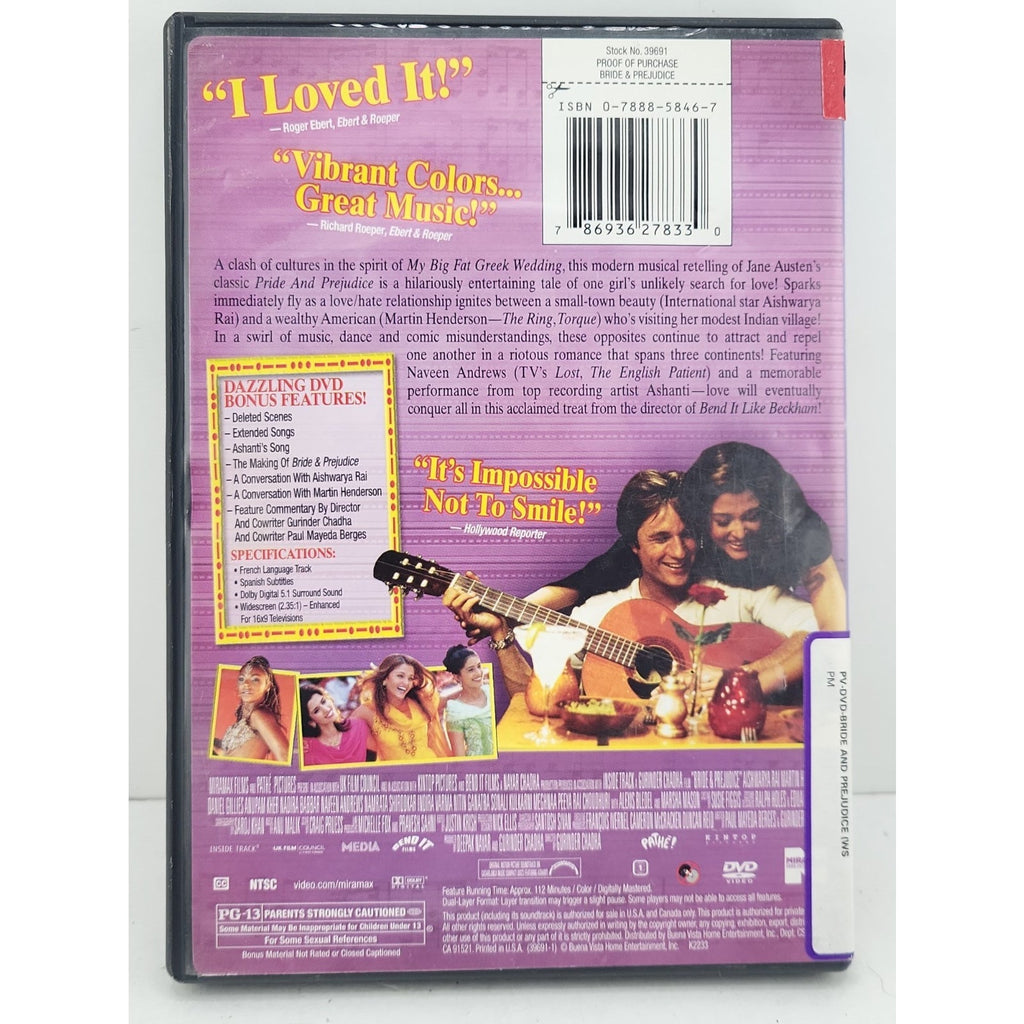 Bride & Prejudice (DVD, 2004)