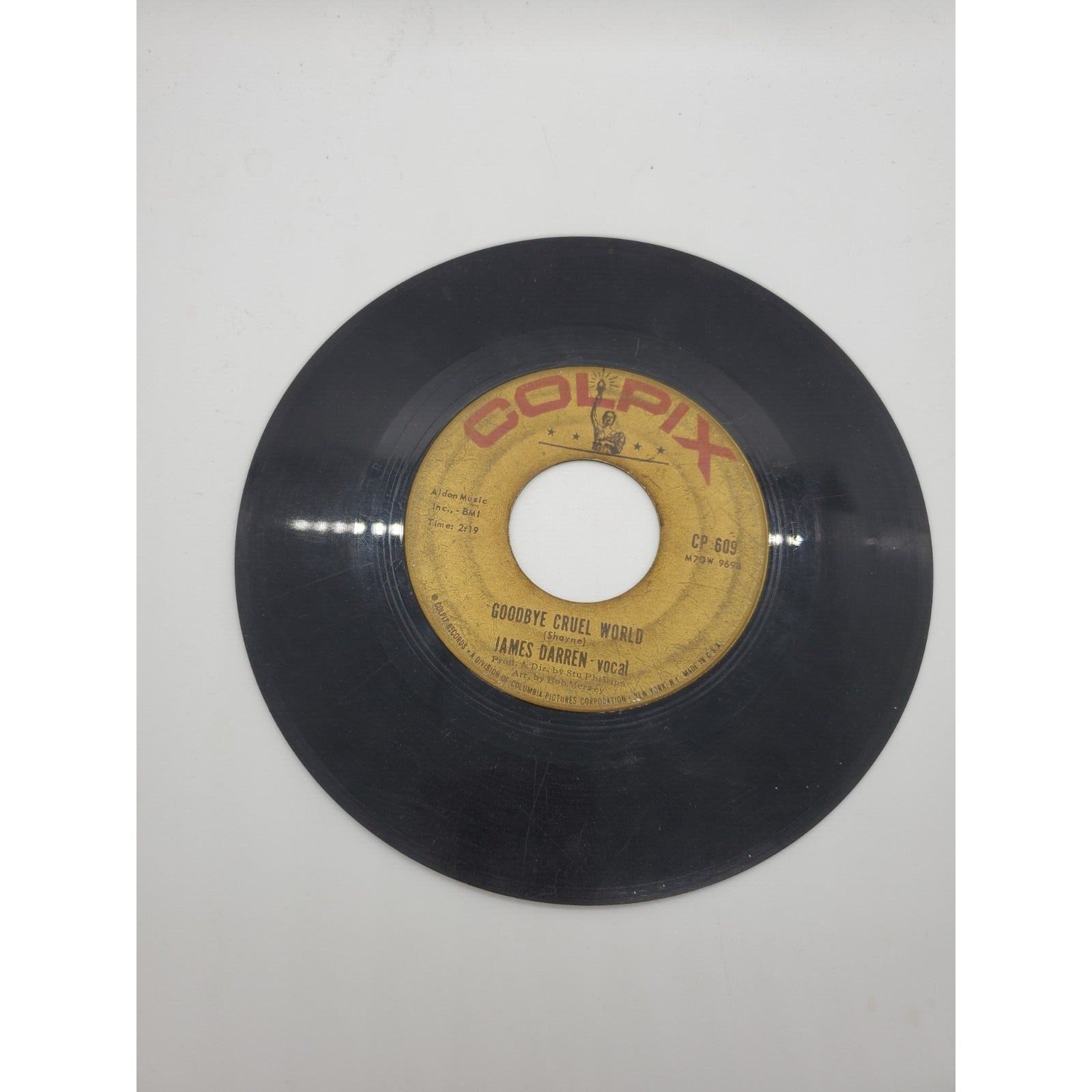James Darren - Goodbye Cruel World/Valerie