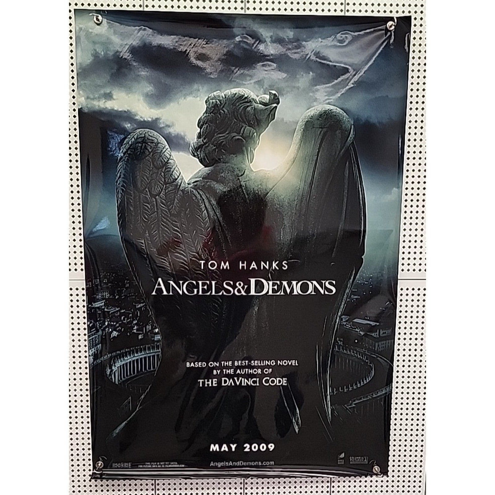 Angels & Demons Movie Poster Tom Hanks 2009 Original DS One Sheet Advance