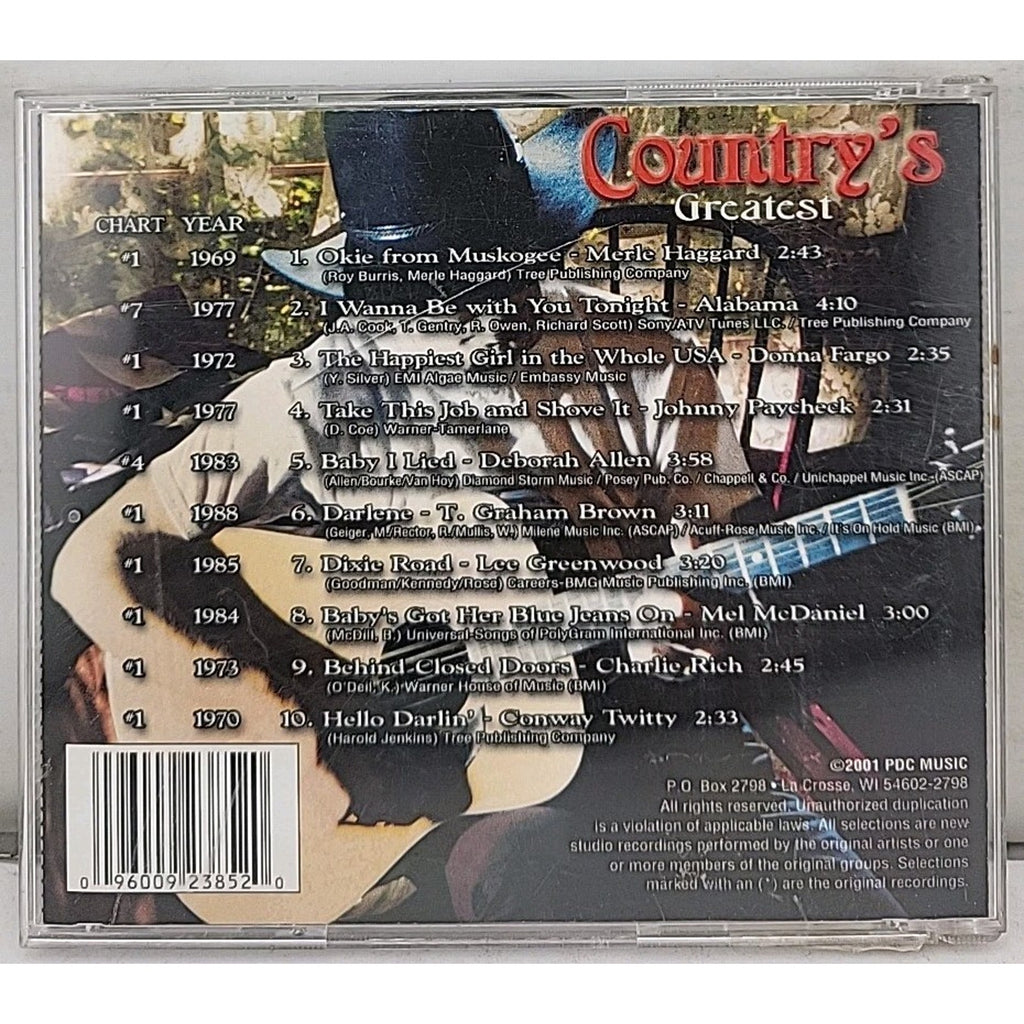 Country Greatest, Vol. 1 by Various Artists (CD, Feb-1999, Platinum Disc)