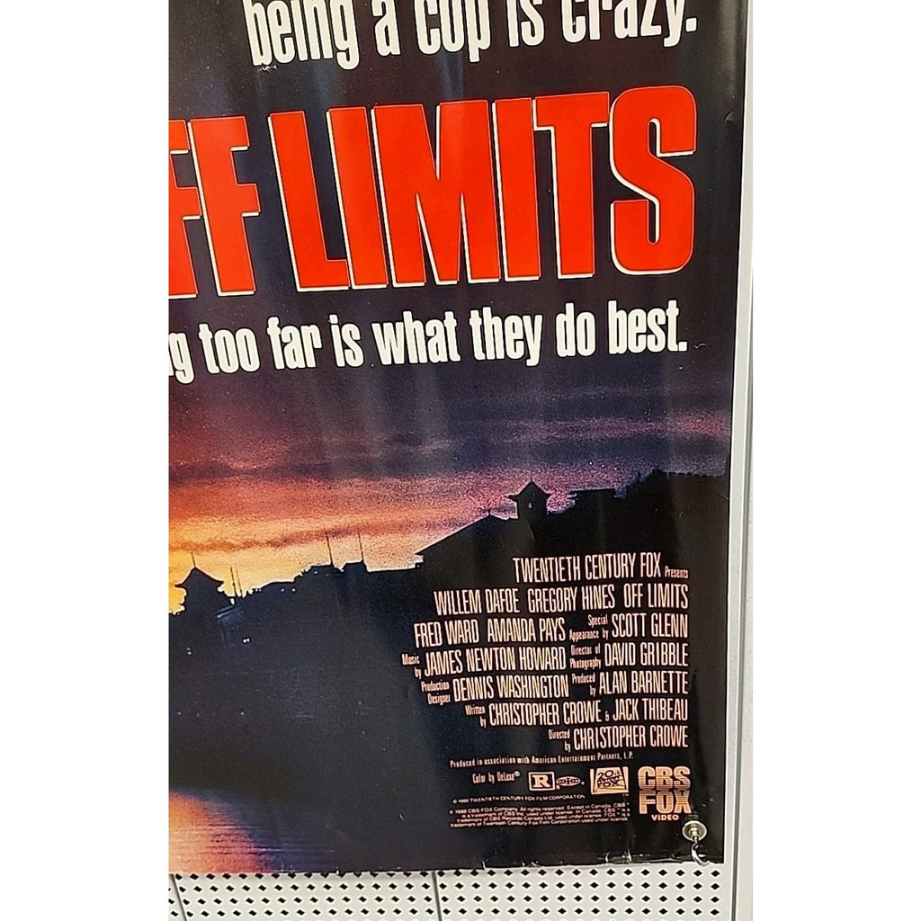 Off Limits 1988 Original One Sheet 33x48 - Gregory Hines, Willem Dafoe