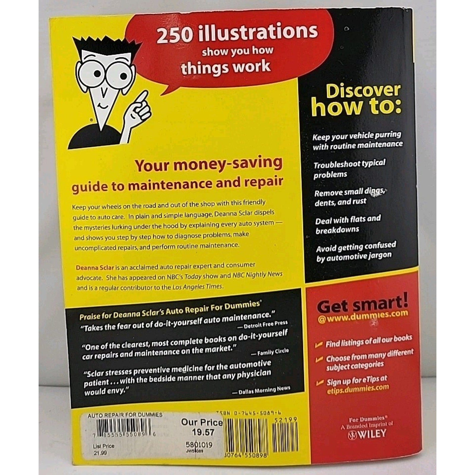 Auto Repair for Dummies® by Deanna Sclar (1999, Trade Paperback)