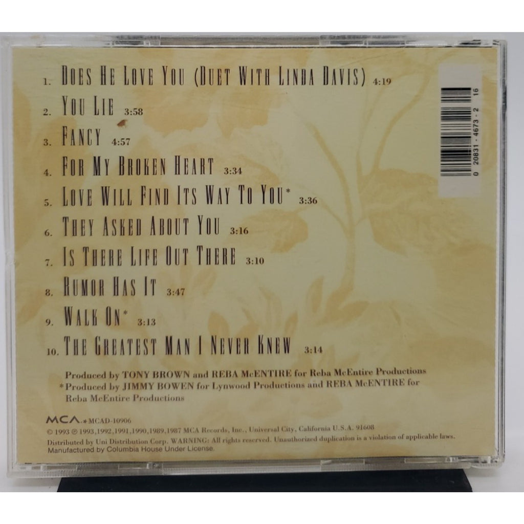 Reba McEntire Greatest Hits Volume Two (CD, 1993, MCA Records)