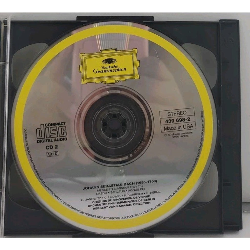 Bach Karajan - Mass In B - 2 CD -
