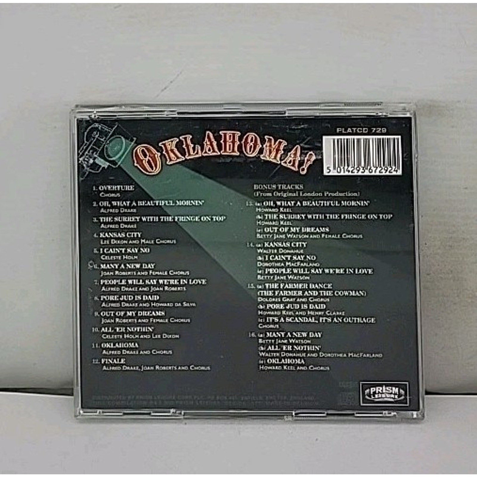 Oklahoma! [Prism] by Original Soundtrack (CD, Jun-2002, Prism)