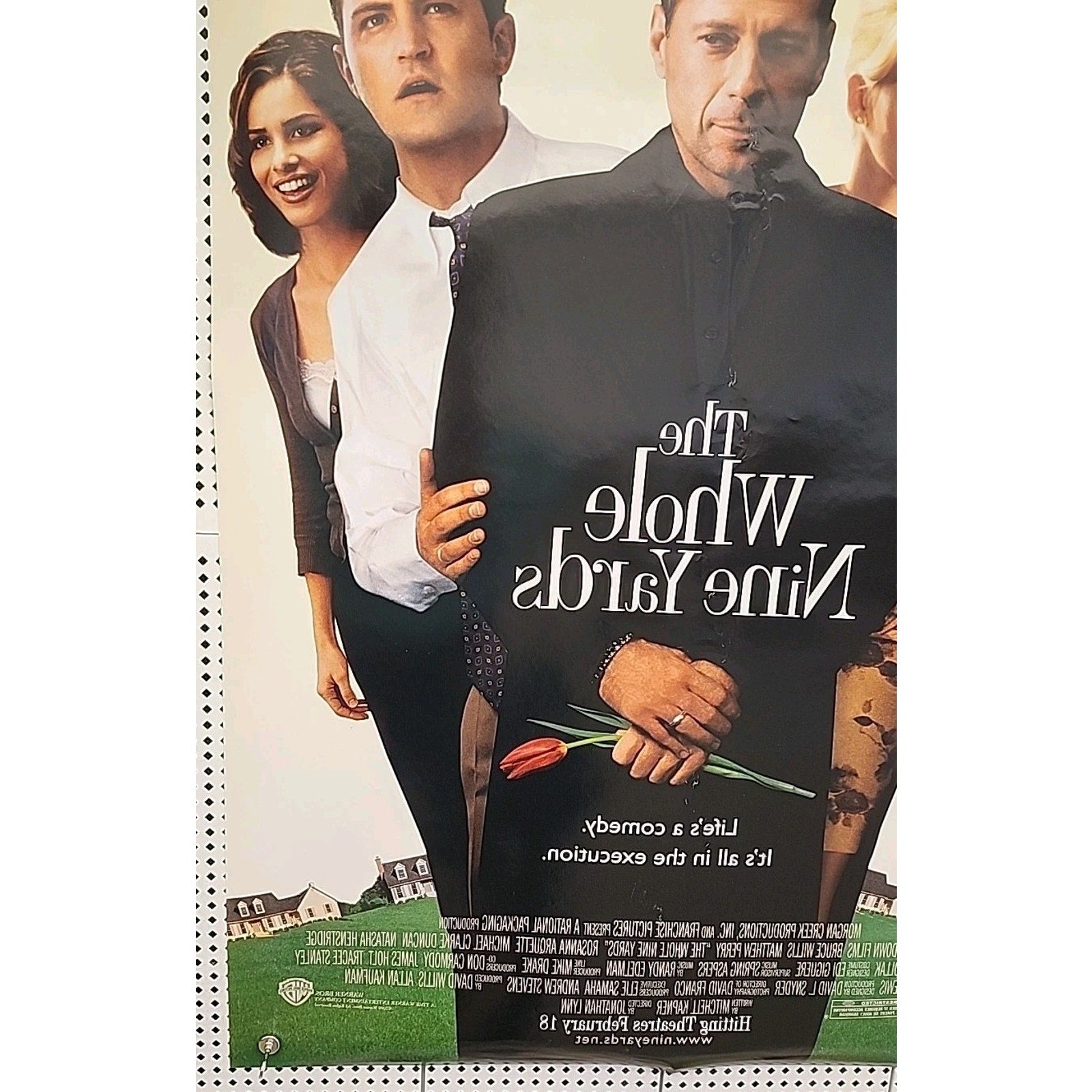 The Whole Nine Yards Original Movie Poster DS 27x40 Matthew Perry Bruce Willis