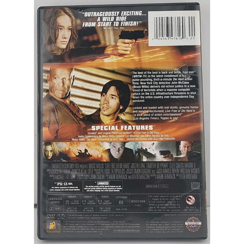 Live Free or Die Hard (DVD, 2007)