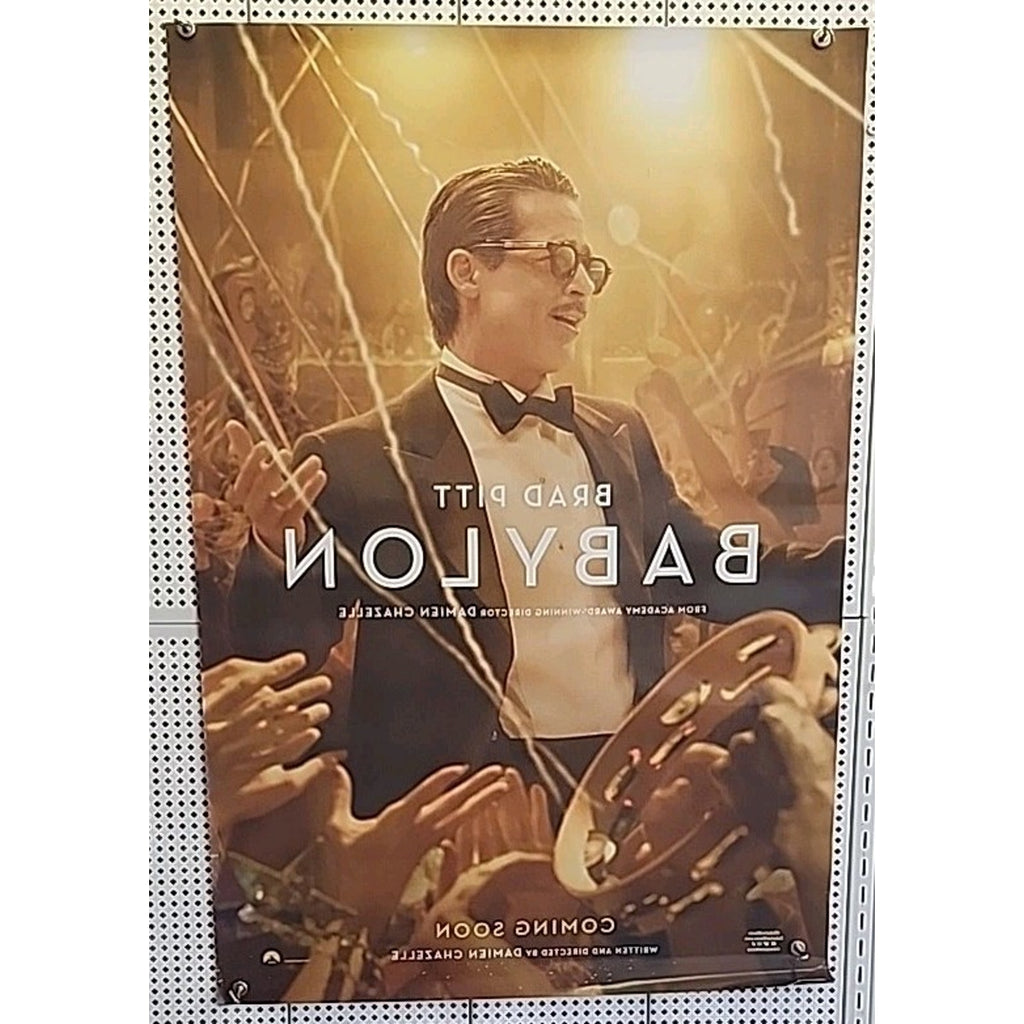 Babylon Movie Poster 2 Sided Original Advance 27x40 Damien Chazelle Brad Pitt
