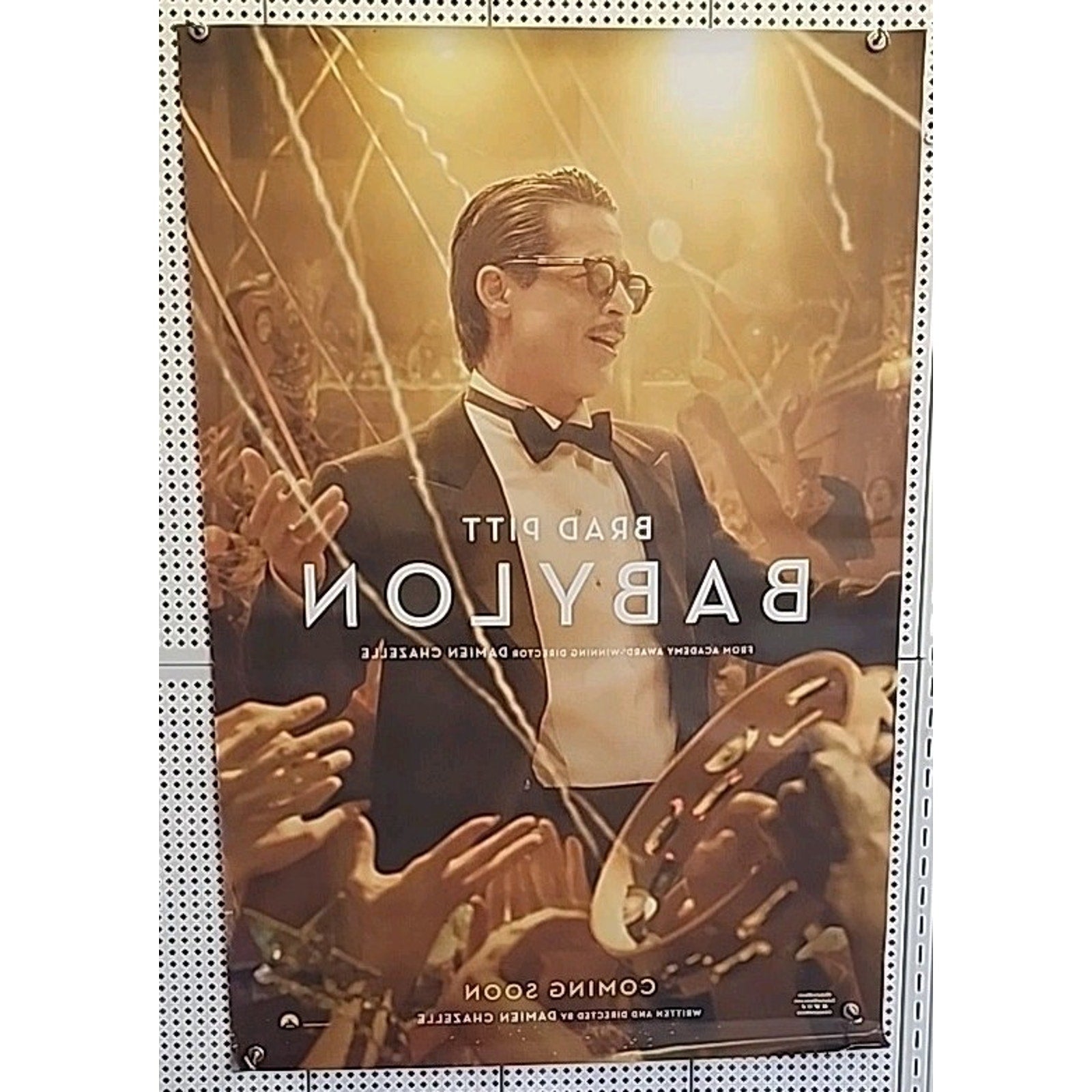 Babylon Movie Poster 2 Sided Original Advance 27x40 Damien Chazelle Brad Pitt