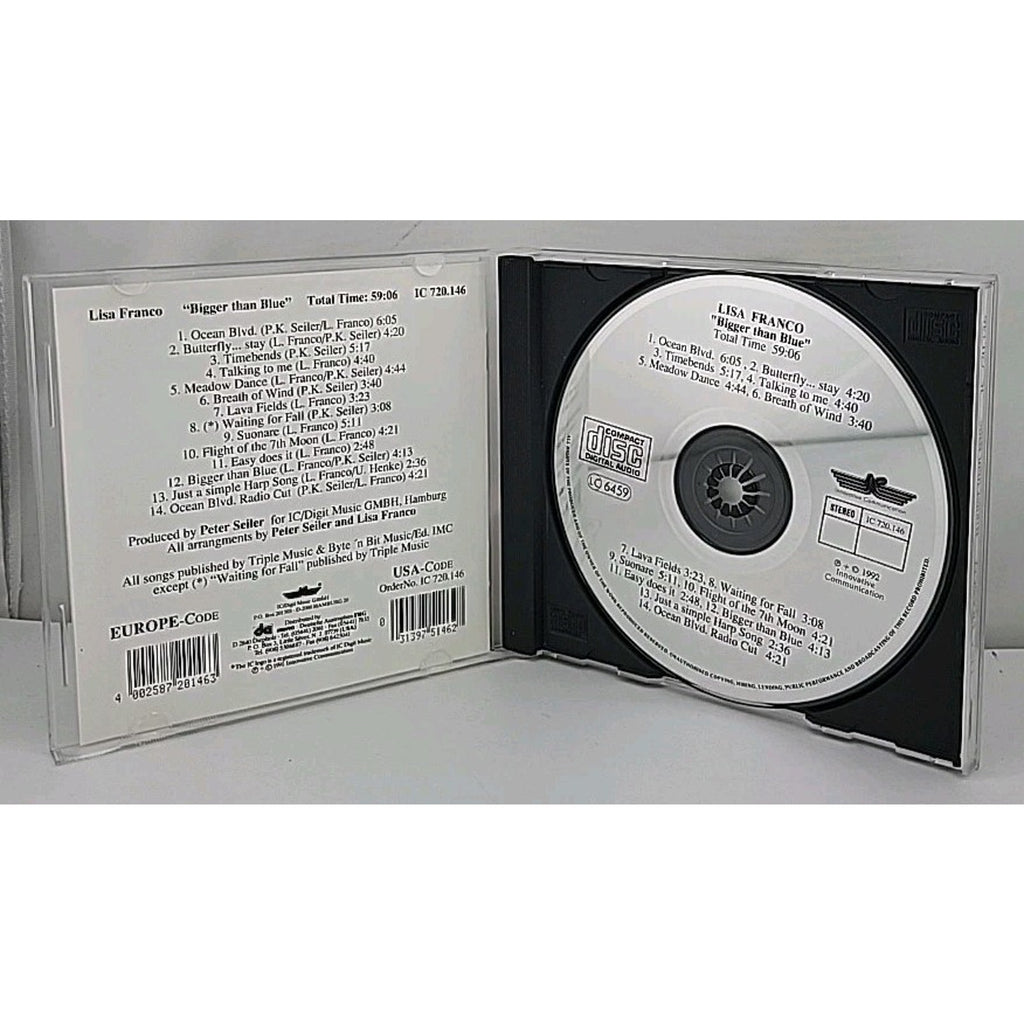 Bigger Than Blue by Lisa Franco (CD, Mar-1992, Innovative Records)