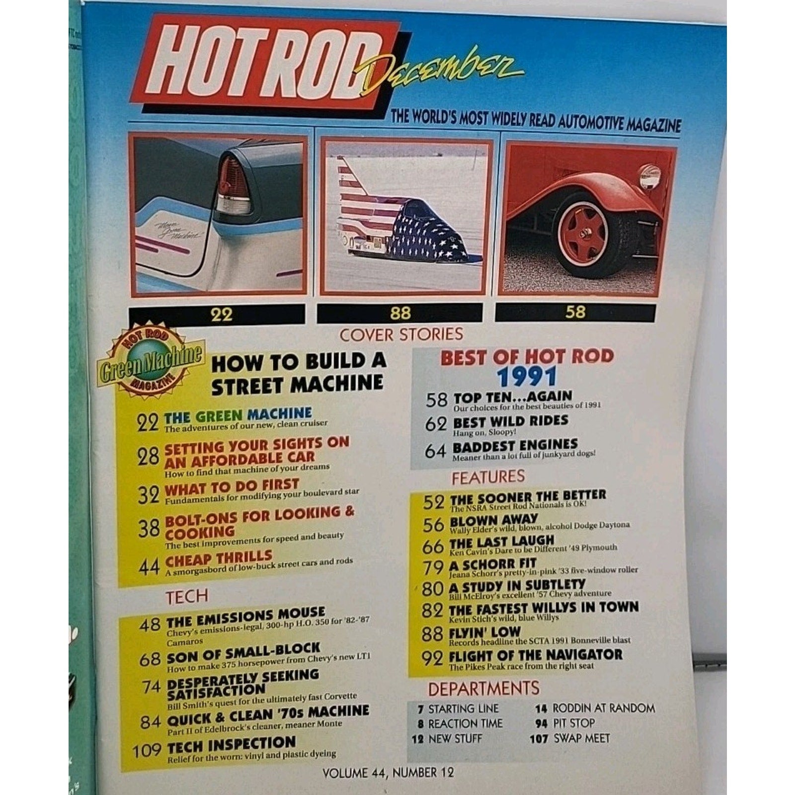 Hot Rod Magazine December 1991