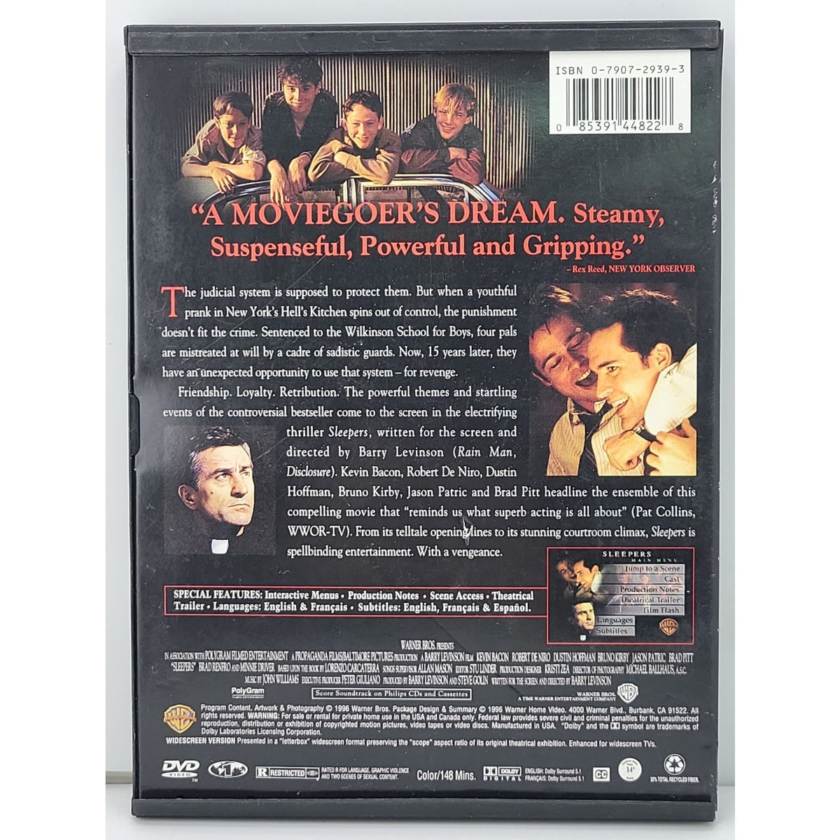 Sleepers (DVD, 1996)