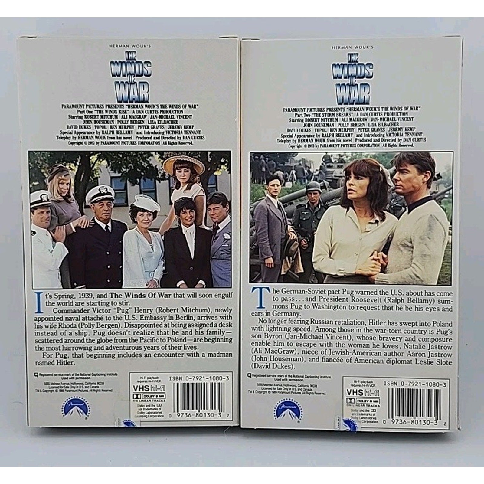 The Winds of War (VHS, 1989, 7-Tape Set)