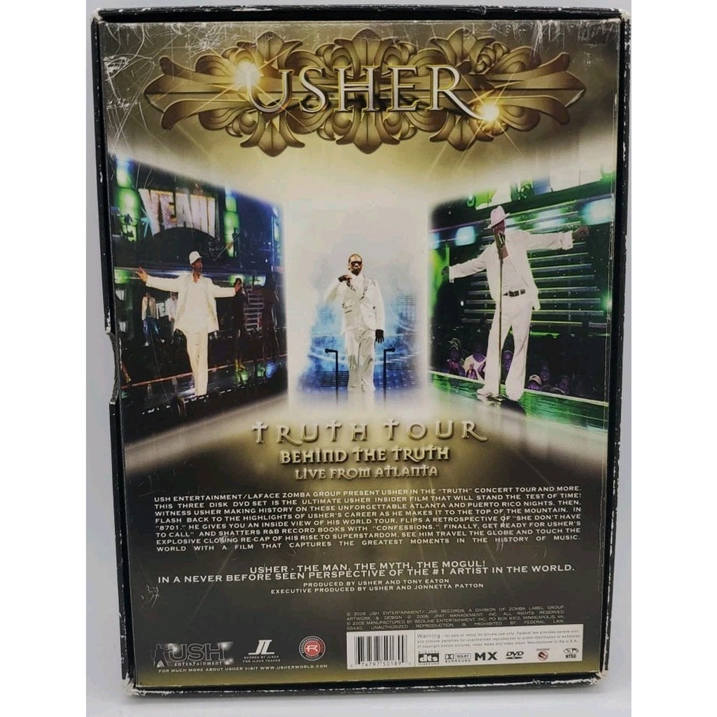 Usher Truth Tour Limited Edition 3 Disc DVD Set W5355