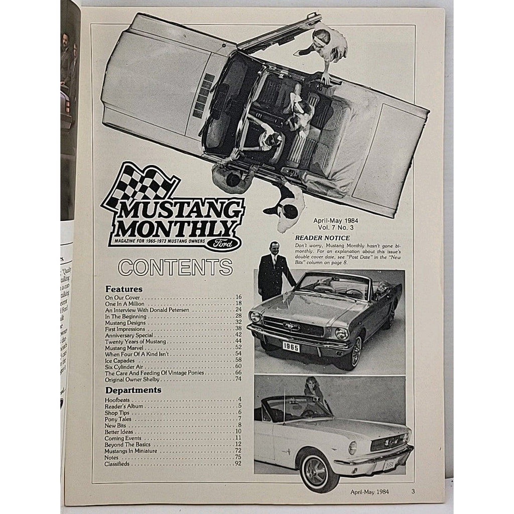 Mustang Monthly Magazine - April-May 1984 - Vol. 7 No. 3