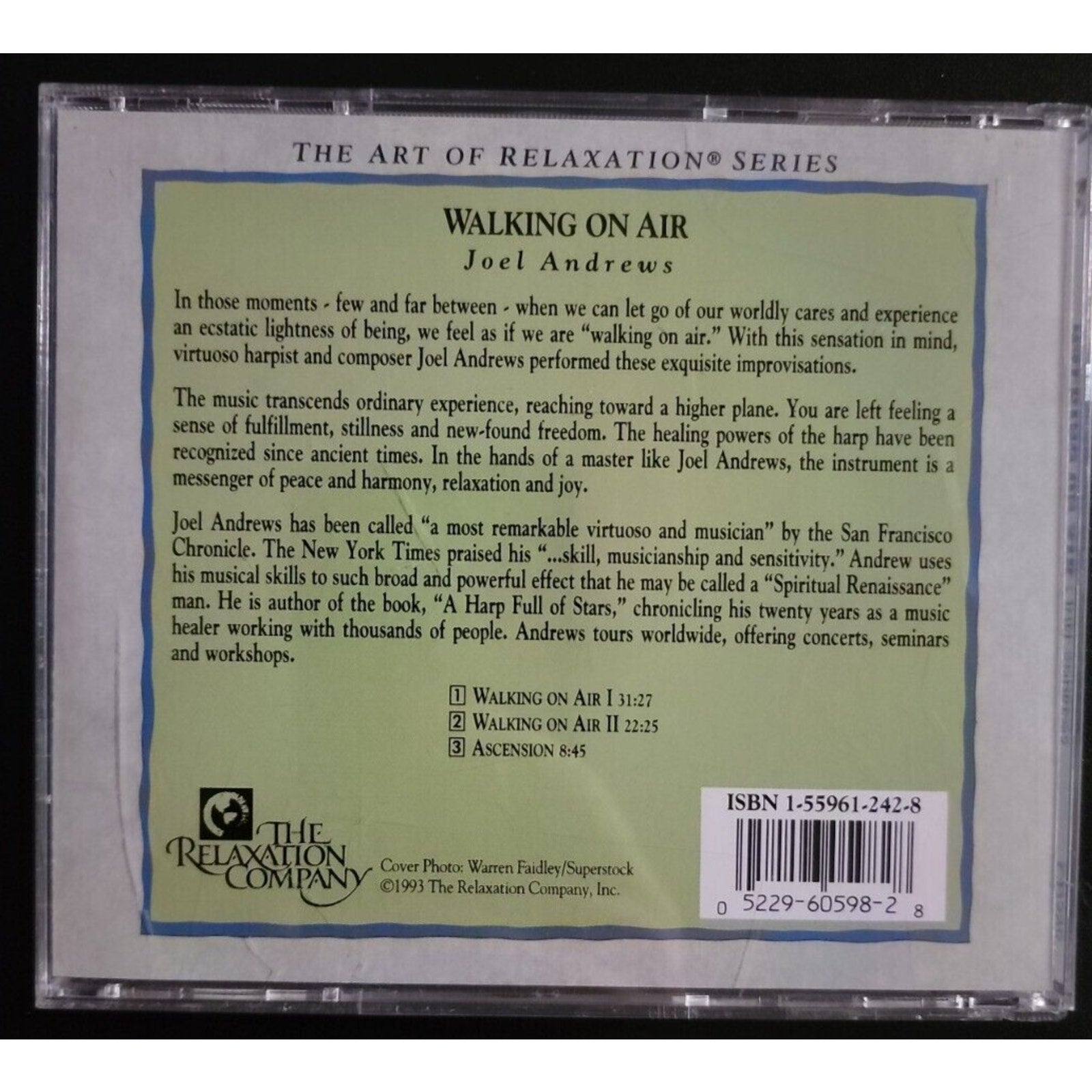 Walking on Air by Joel Andrews (CD, Feb-1994, Relaxation Music)