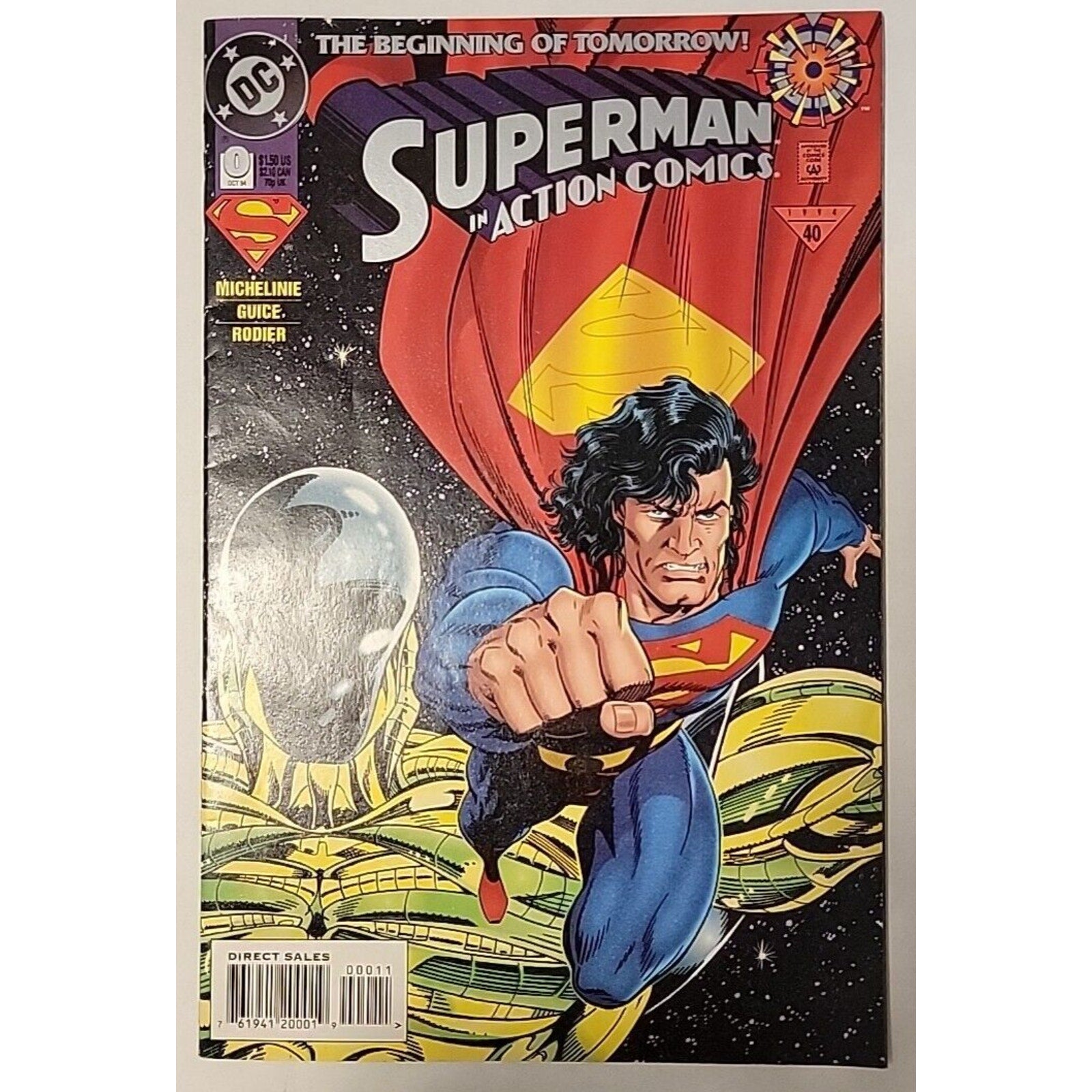 Superman in Action Comics #0 The Beginning of Tomorrow Oct 1994 DC