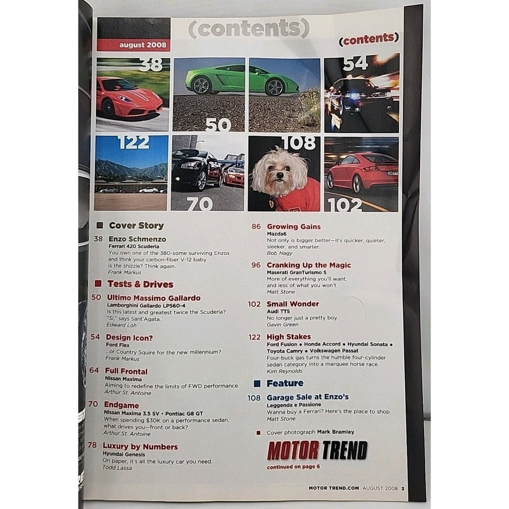Motor Trend Magazine August 2008