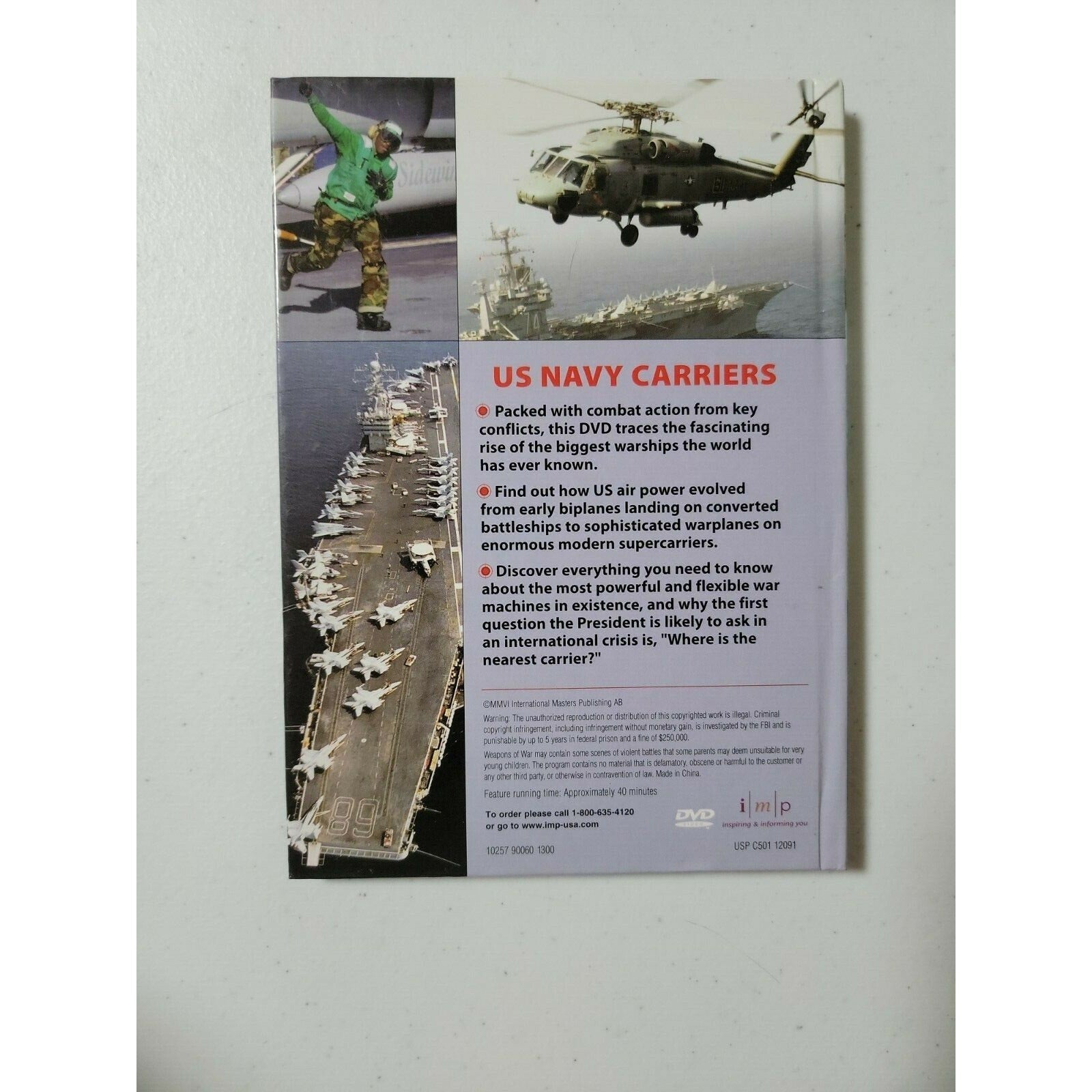 Us Navy Carriers Weapons Of War (DVD)