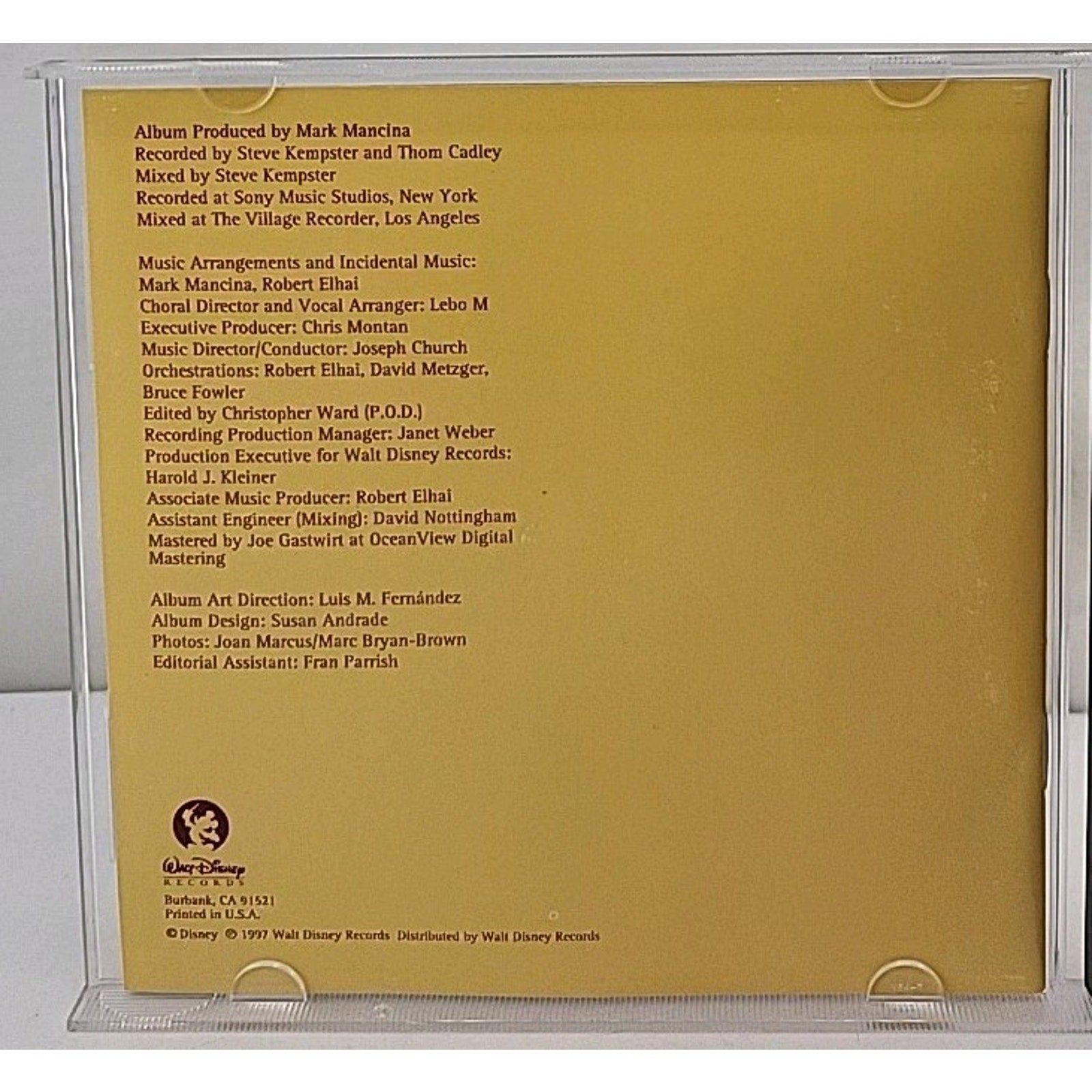 The Lion King (1997 Original Broadway Cast) - Audio CD By Elton John