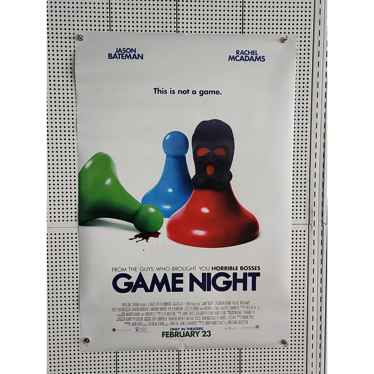 2016 Game Night Original 27x40 D/S Movie Poster, Double Sided