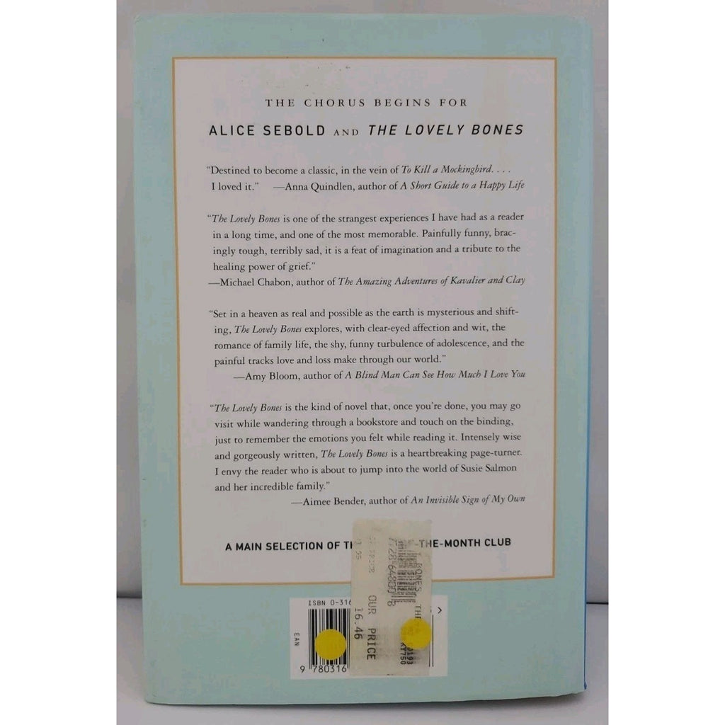 Lovely Bones by Alice Sebold (2002, Hardcover)