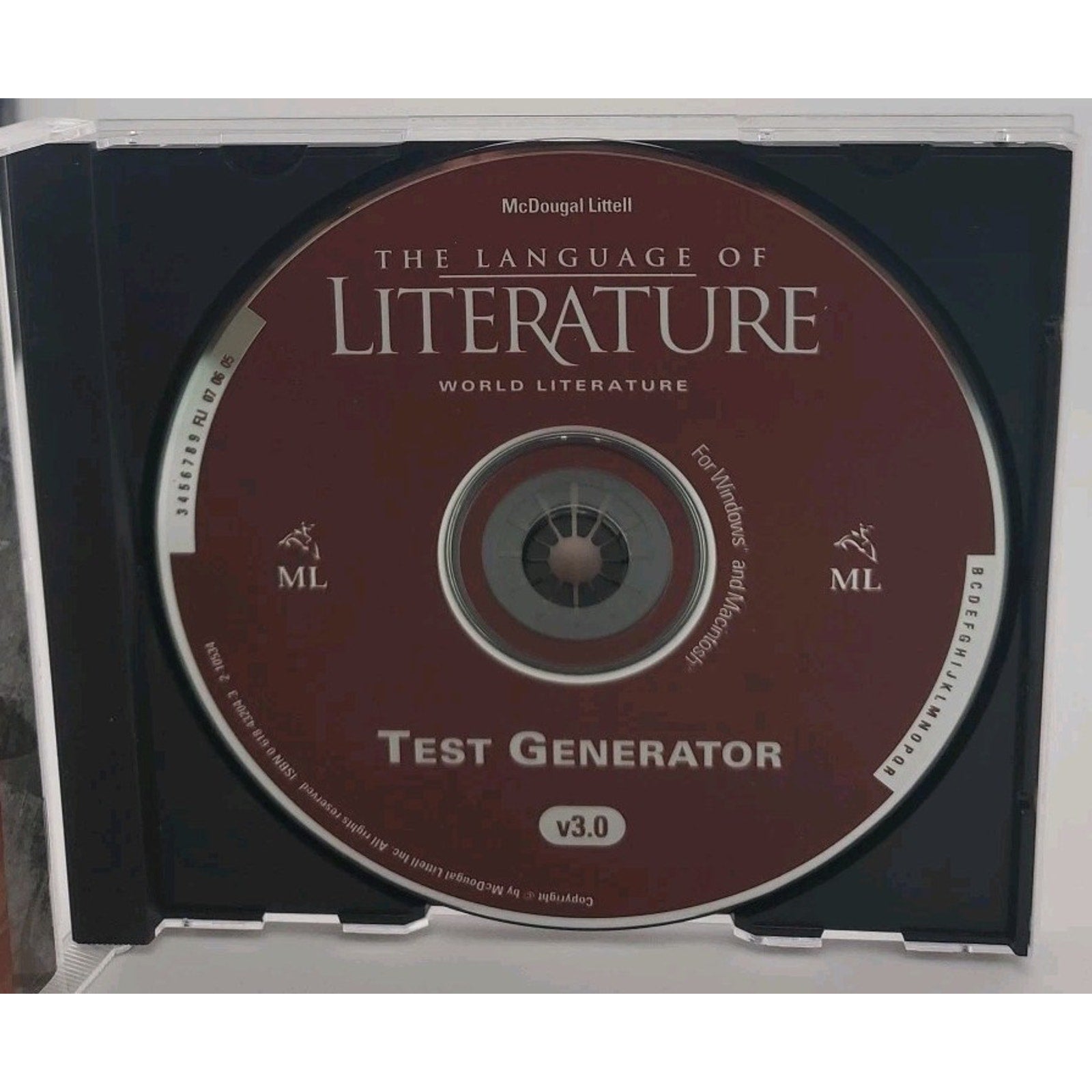 Test Generator The Language of Literature - World Literature CD