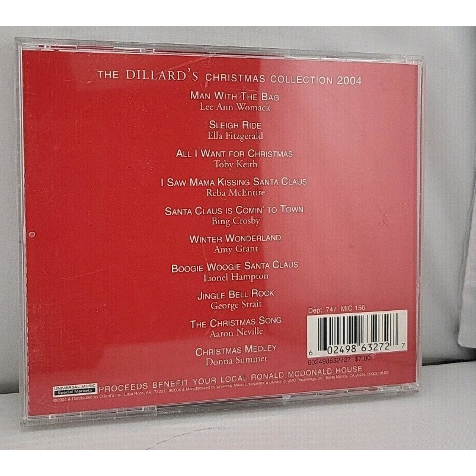Sing A Song Of Christmas Dillards Collection 2004 CD Various Artist