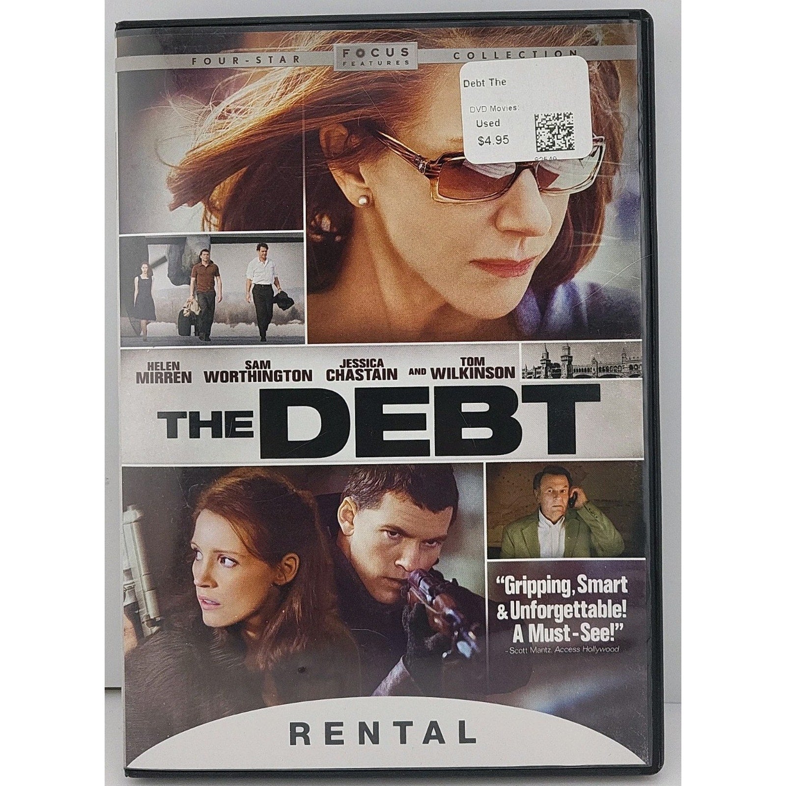 The Debt DVD 2010 Widescreen Rental Exclusive